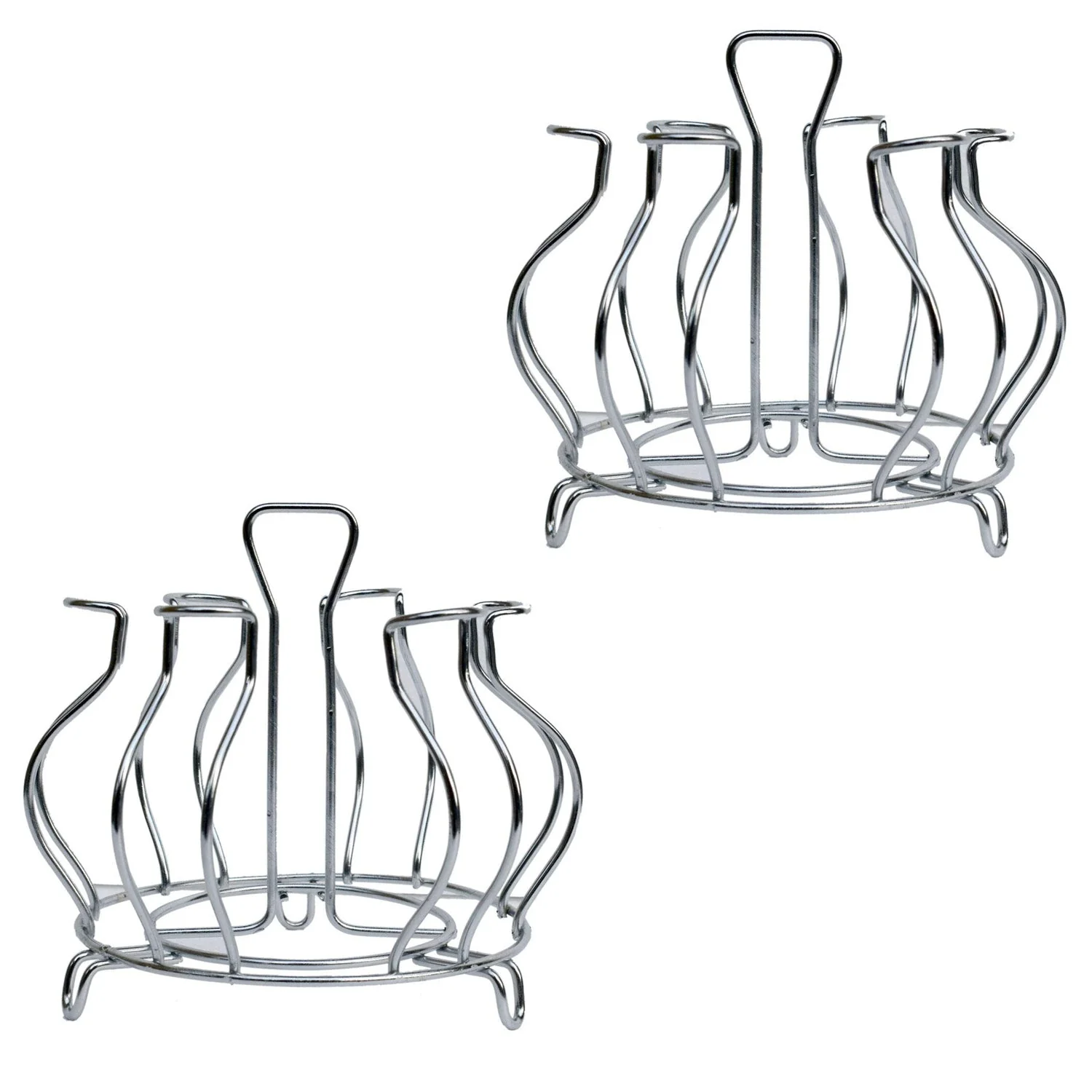 Stainless Steel Glass Holder – Hanging Kitchen Organizer | CookAura - Image 4