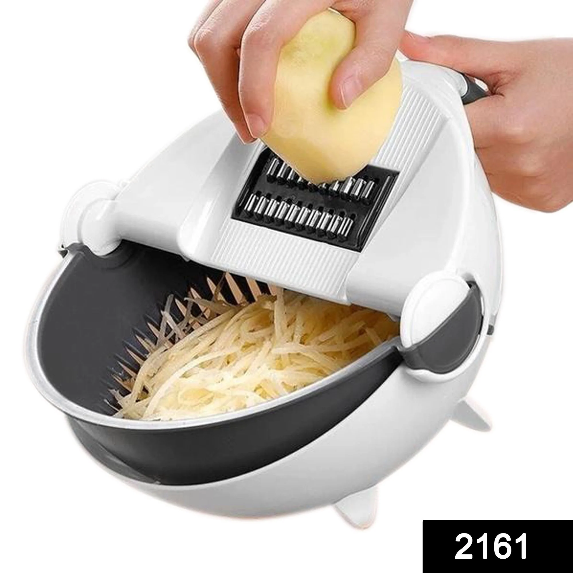 Vegetable Cutter Slicer – 10-in-1 with Rotating Drain Basket | Indo Glow - Image 2