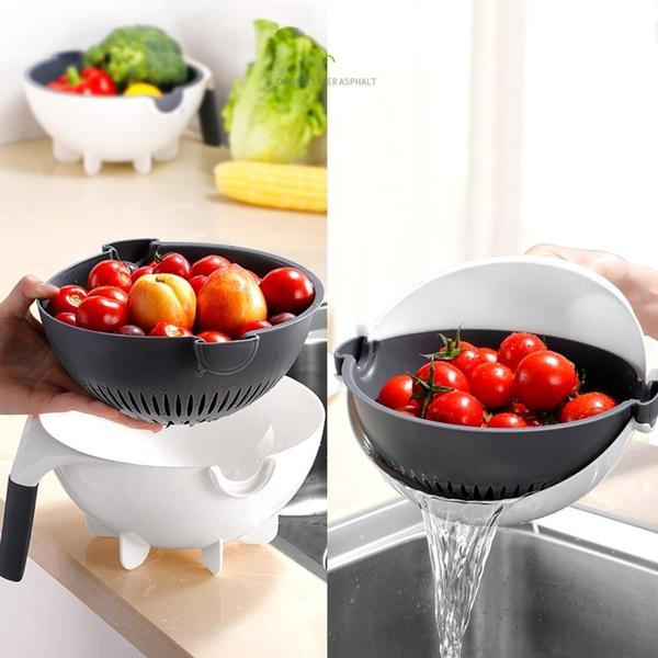 Vegetable Cutter Slicer – 10-in-1 with Rotating Drain Basket | Indo Glow - Image 6