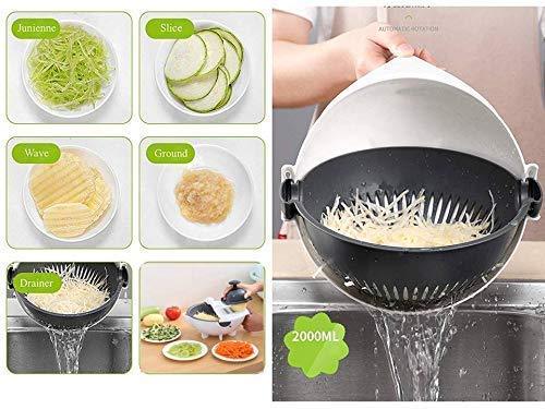 Vegetable Cutter Slicer – 10-in-1 with Rotating Drain Basket | Indo Glow - Image 8