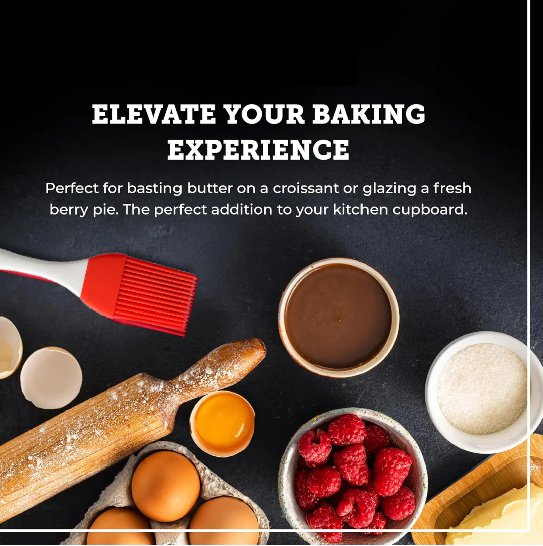 Silicone Baking Tool Set – Multicolor Spatula & Brush | Bake & Dwell - Image 3