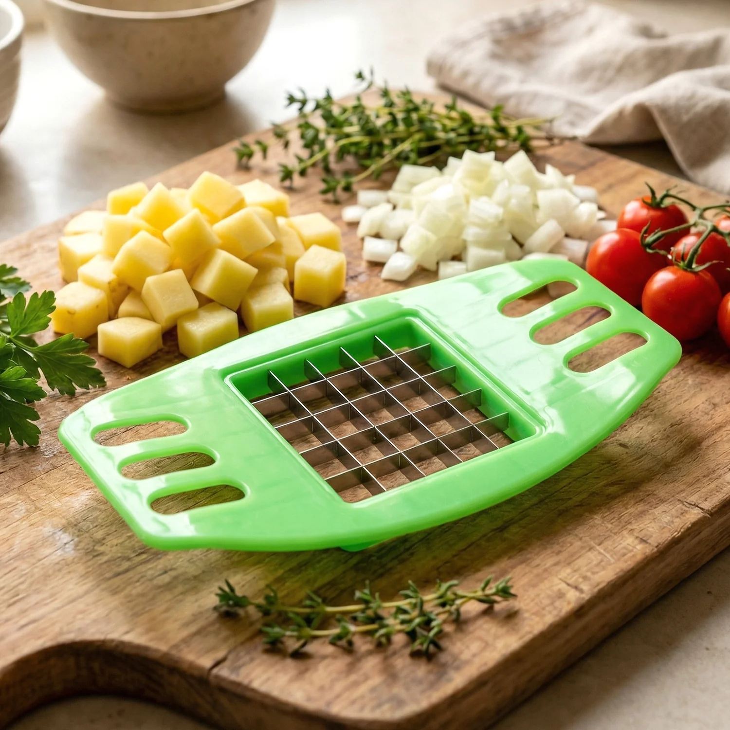 Potato Fries Cutter – Stainless Steel Blades for Easy Slicing | Indo Glow - Image 8