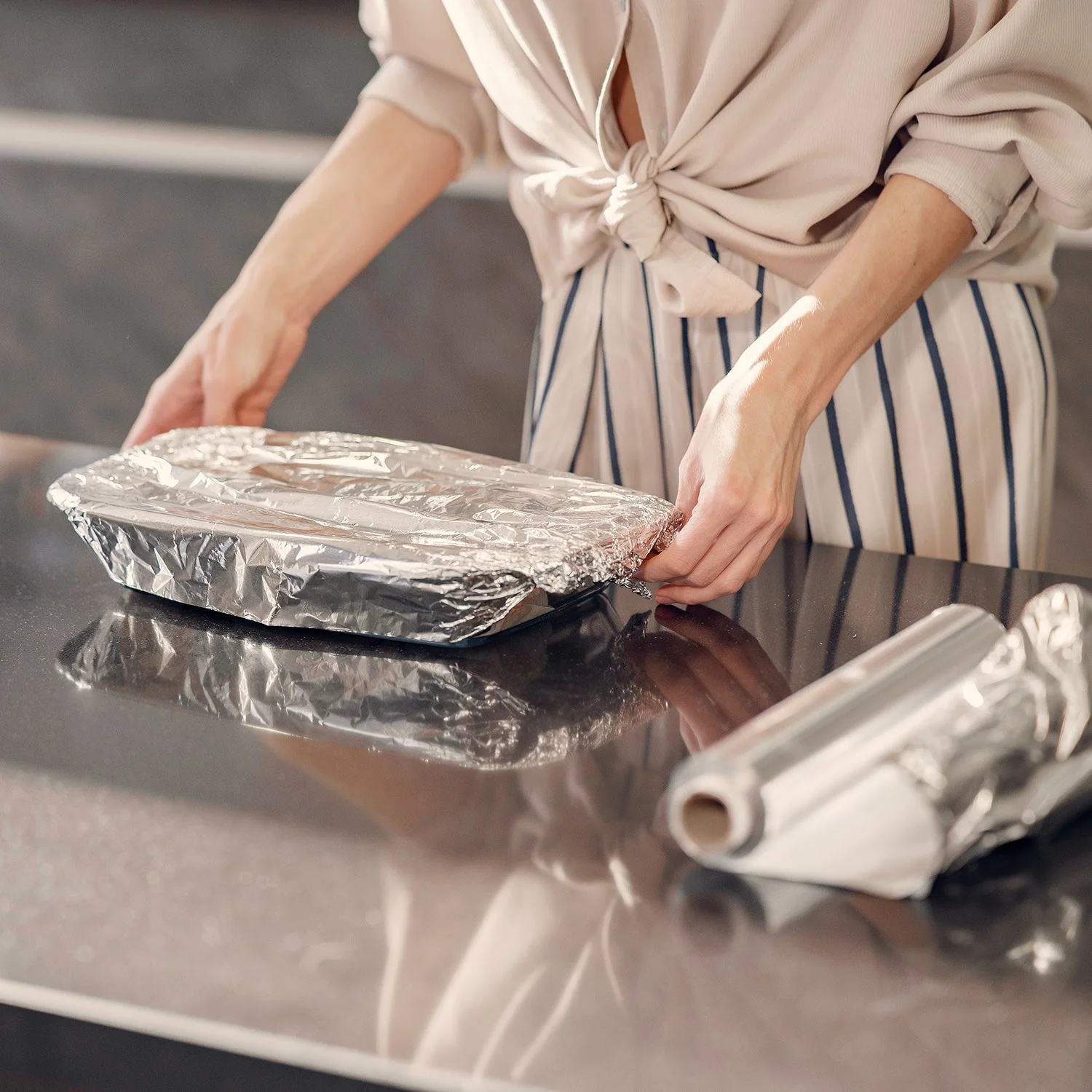 Heavy Duty Aluminum Foil Roll – Non-Stick & Thick | Bake & Dwell - Image 4