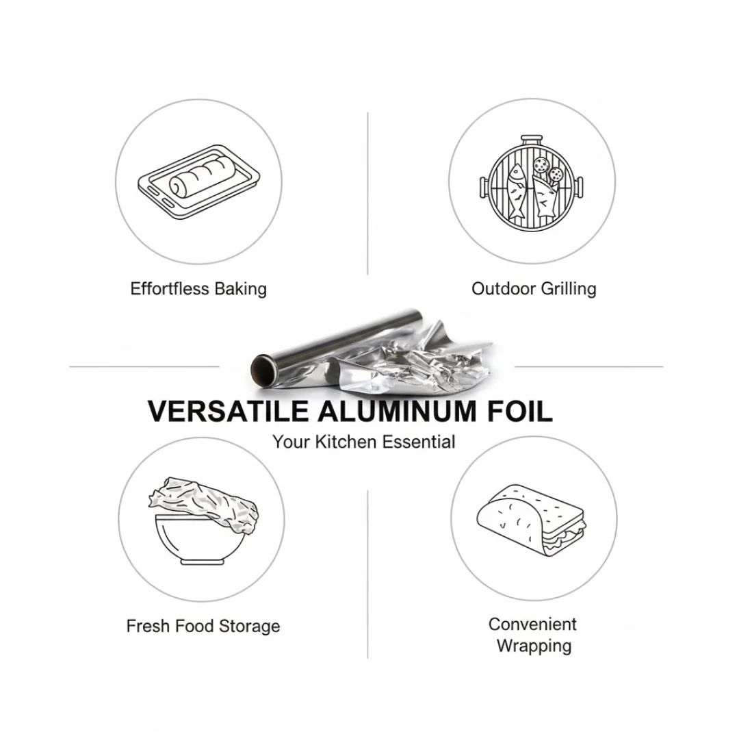 Heavy Duty Aluminum Foil Roll – Non-Stick & Thick | Bake & Dwell - Image 8