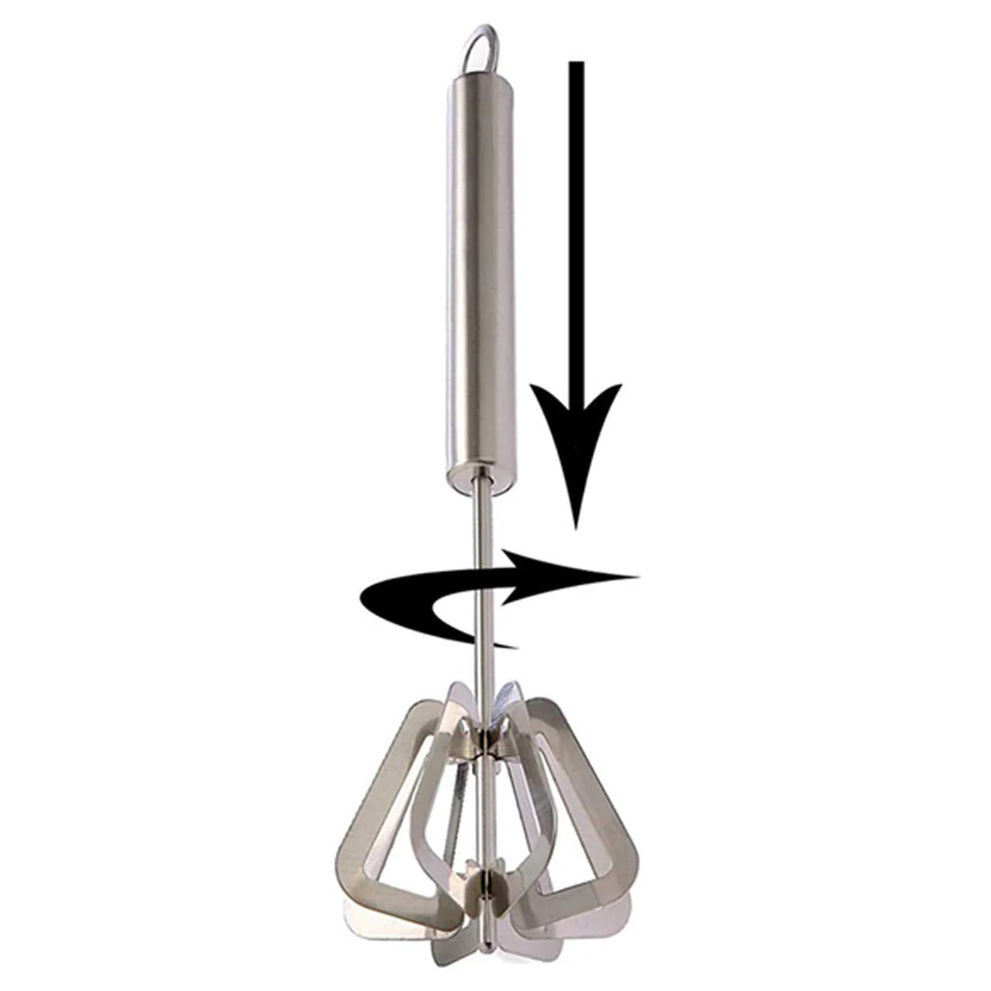 Stainless Steel Hand Blender – Manual Whisk & Frother | Quickslice - Image 6