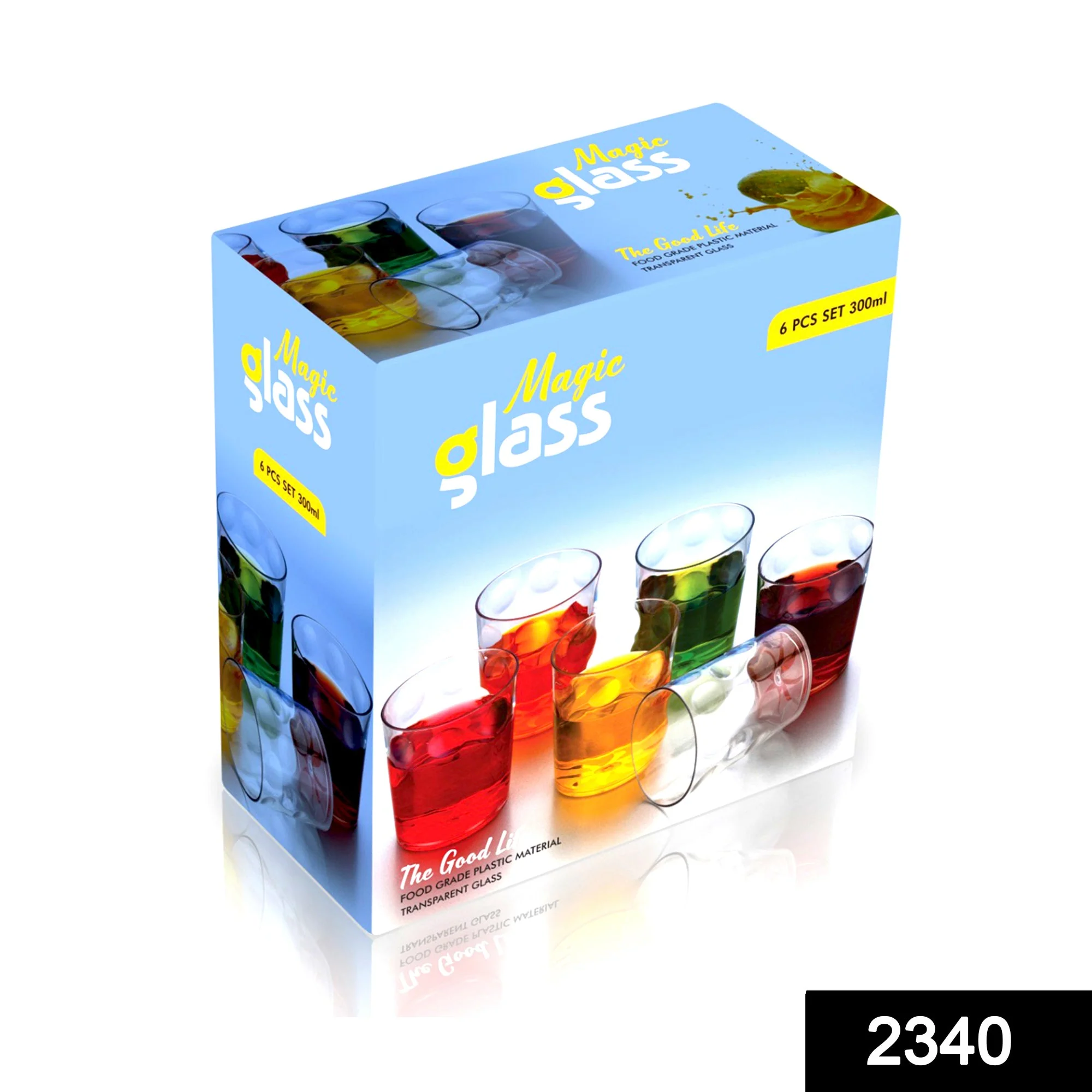 Unbreakable Drinking Glass Set – 300ml, 6 Pcs | Indo Glow - Image 2