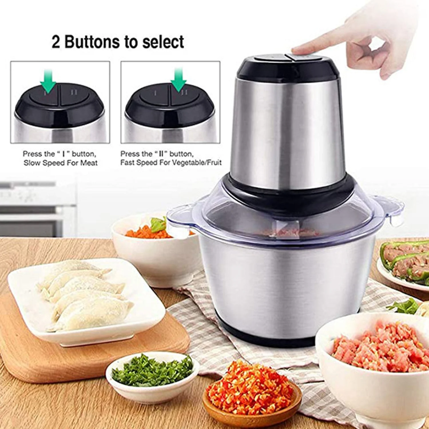 Electric Meat Grinder – 3L Stainless Steel Food Chopper | CookAura - Image 3