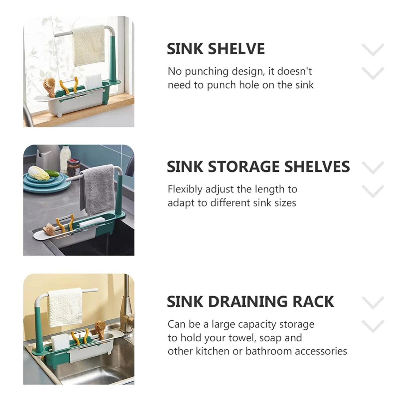 Expandable Dish Drying Rack – Adjustable Sink Organizer | CookAura - Image 7