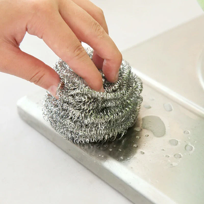 Stainless Steel Scrubber – Round, Heavy Duty (Pack of 12) | Indo Glow - Image 3