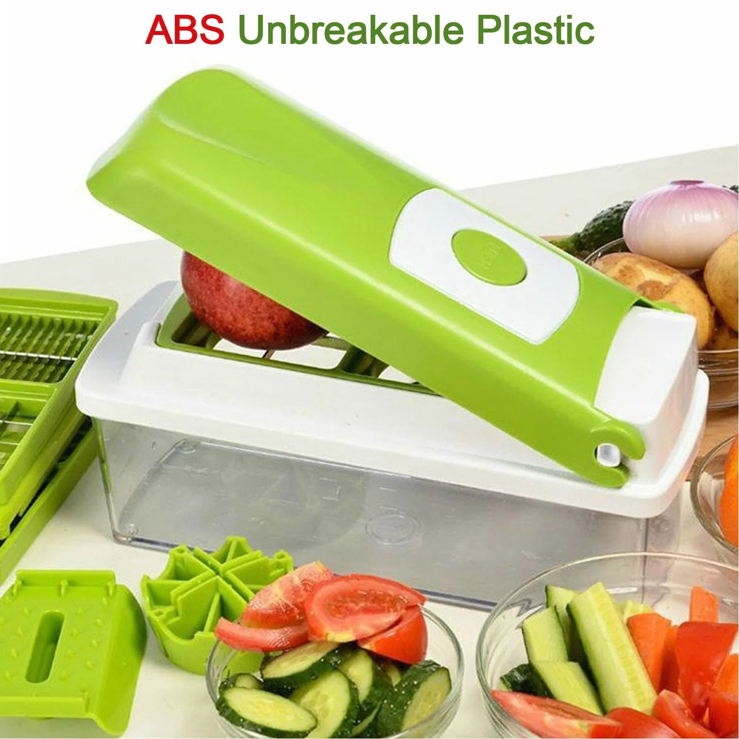 Manual Vegetable Slicer – 13-in-1 Multi-Cutter | Quickslice - Image 7