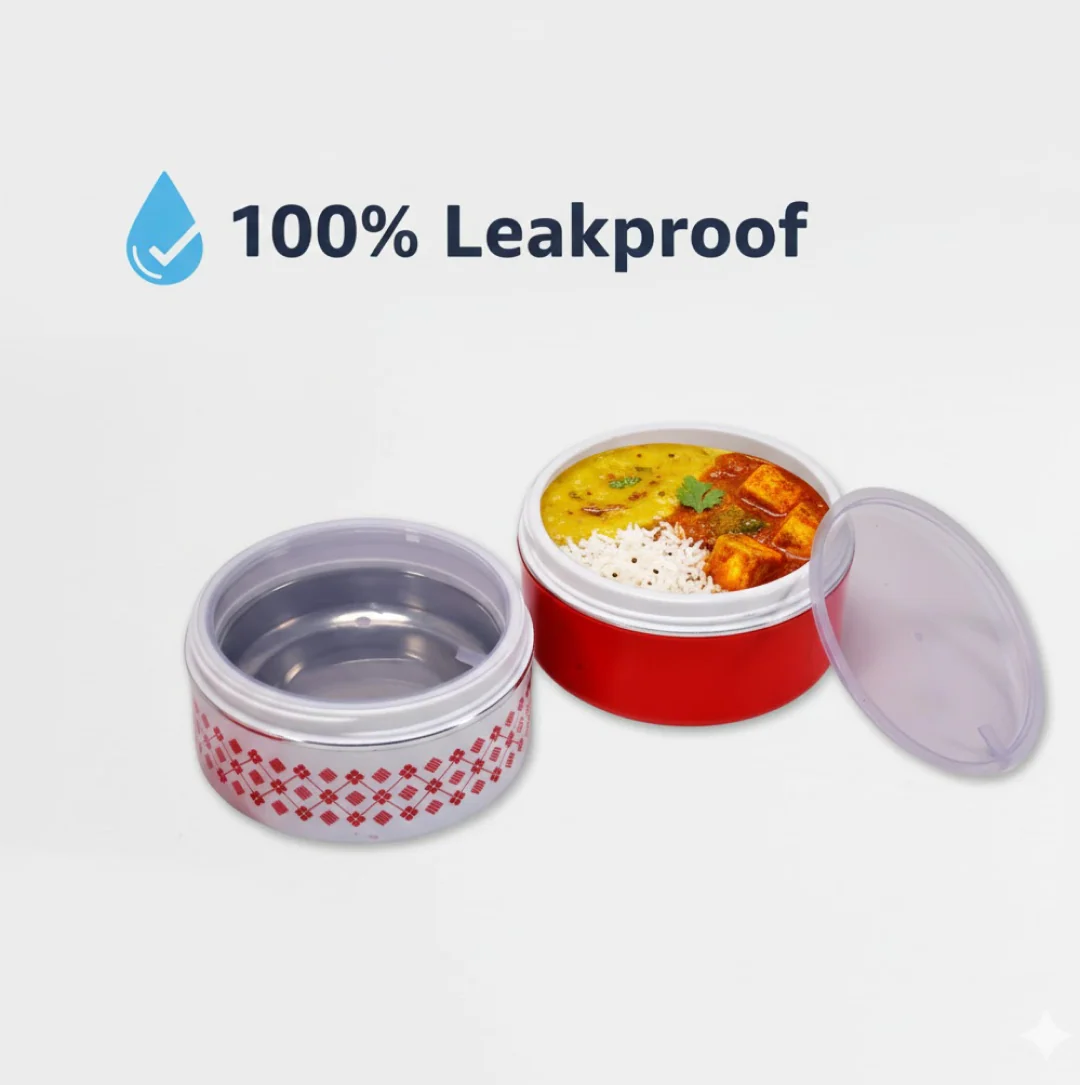 Insulated Tiffin Box – 2-Layer Stainless Steel | Lunchie Bunchie - Image 7