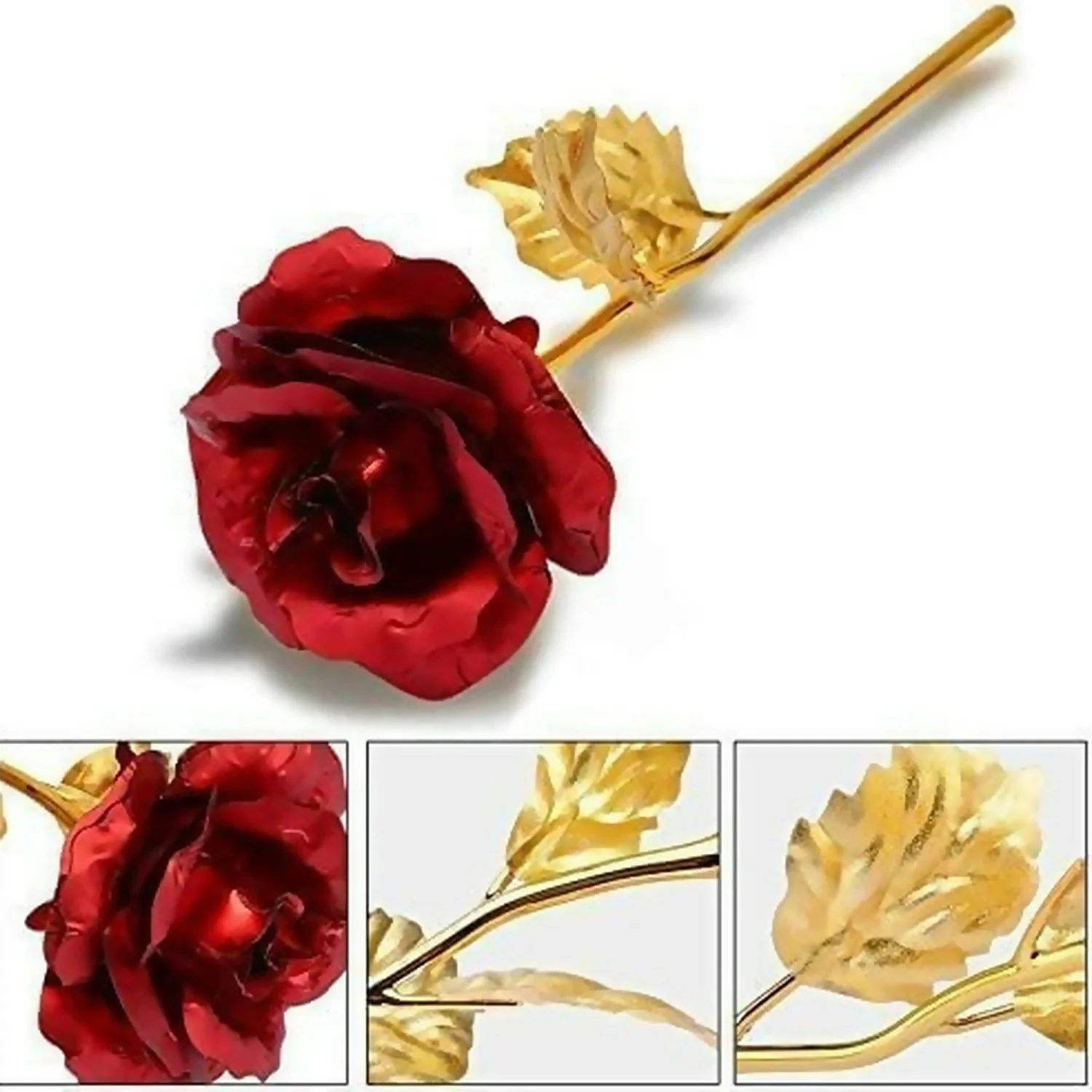 24K Artificial Golden Rose – Elegant Lasting Gift with Box - Image 7