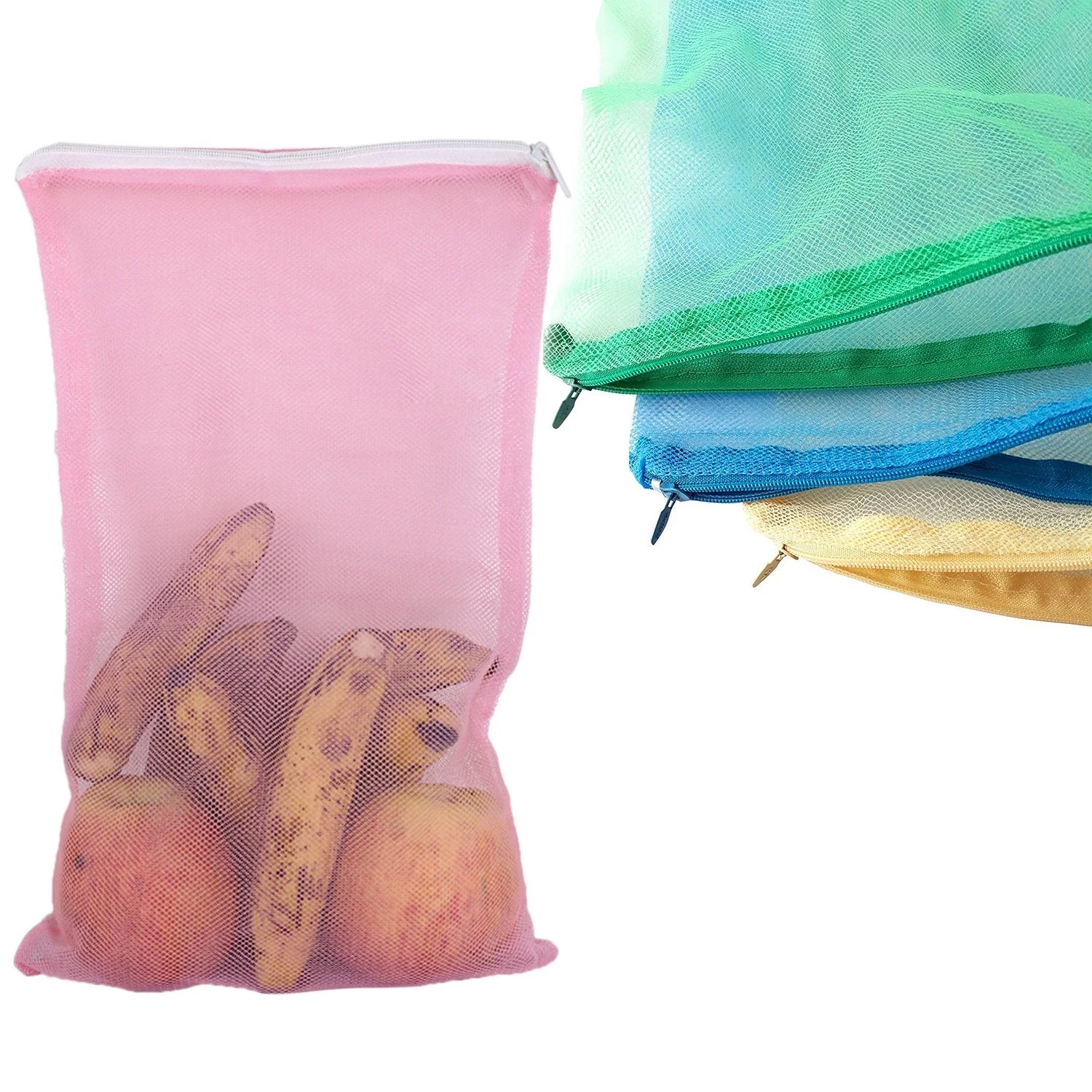 Vegetable Storage Bags – Reusable Zip Net for Fridge | FERVENT - Image 4