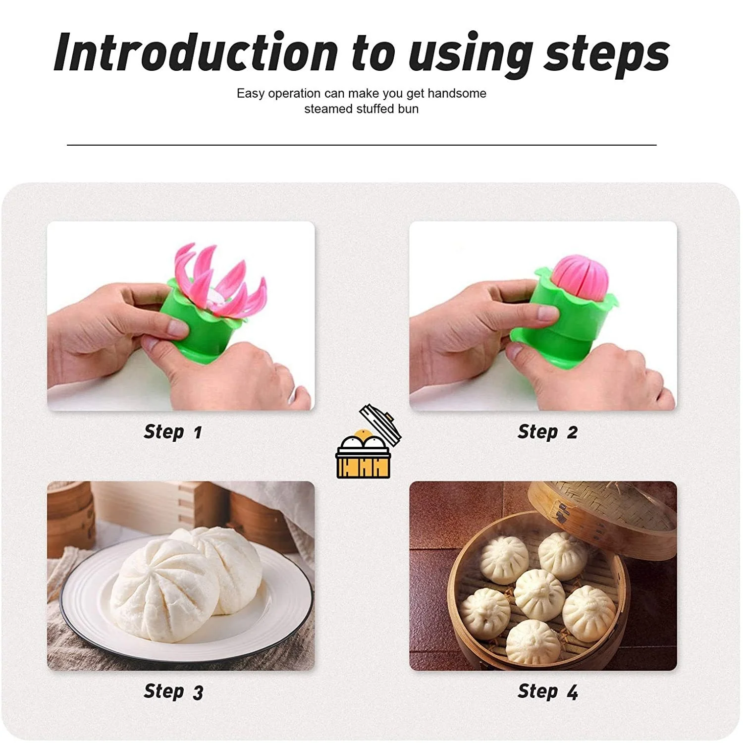 Momos Maker – Plastic Mold & Filling Spoon for Dumplings | ChefAura - Image 6