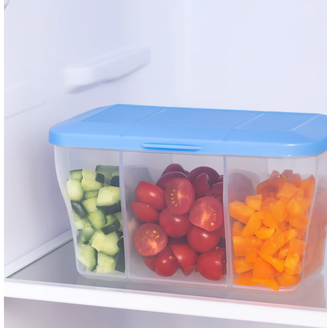Airtight Storage Container – 750ml 3-Section Jar | Organivo - Image 6