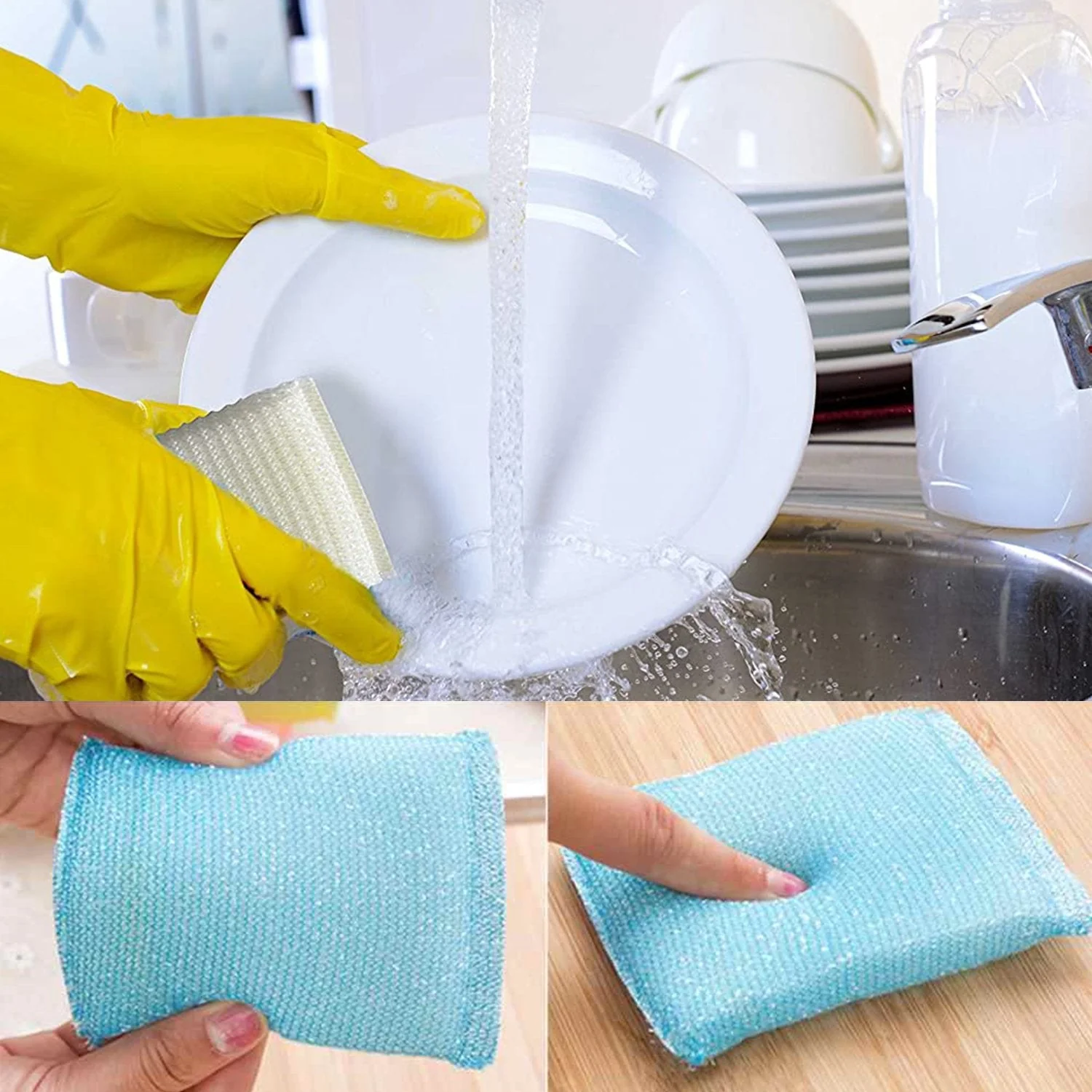 Scratch Proof Kitchen Scrubber Pads – Utensil & Dish Cleaner | CookAura - Image 6