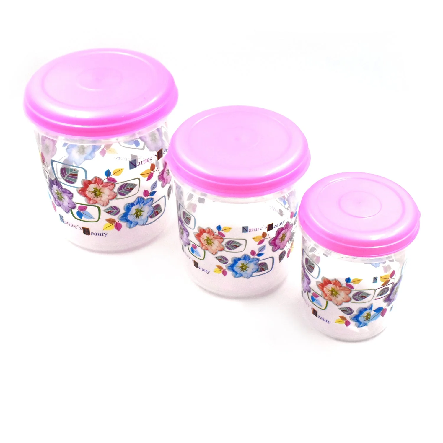 Plastic Storage Container Set – 3 Pc Home & Office | Storenzo - Image 2