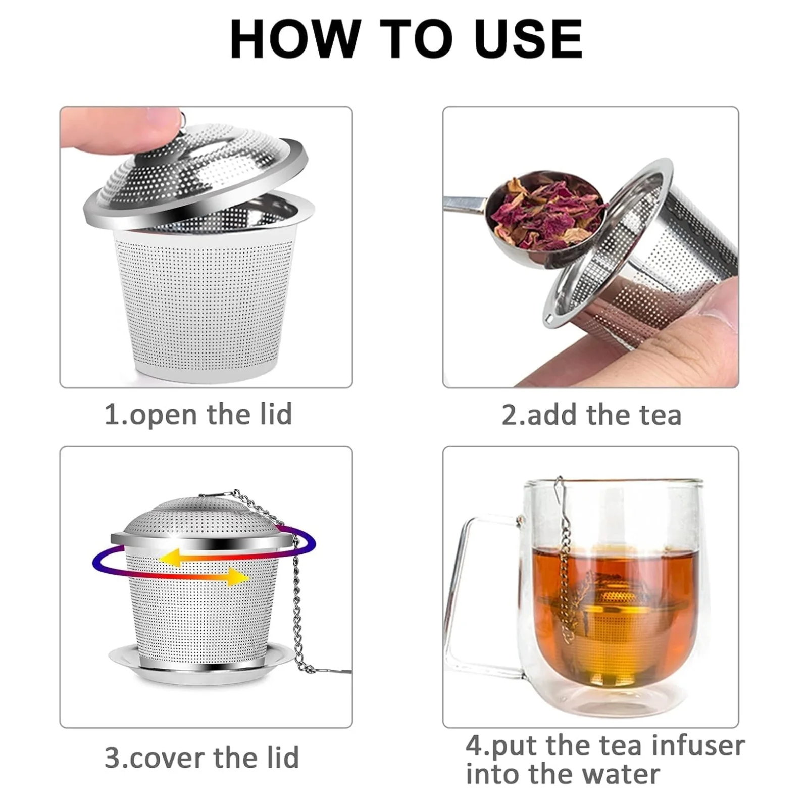 Stainless Steel Tea Filter – Easy Brewing for Home & Office | storenzo - Image 4