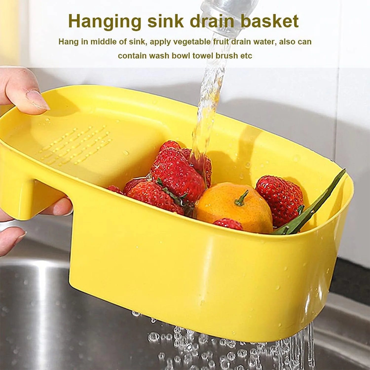 Kitchen Dish Drainer – Space-Saving Sink Basket | Quickslice - Image 3