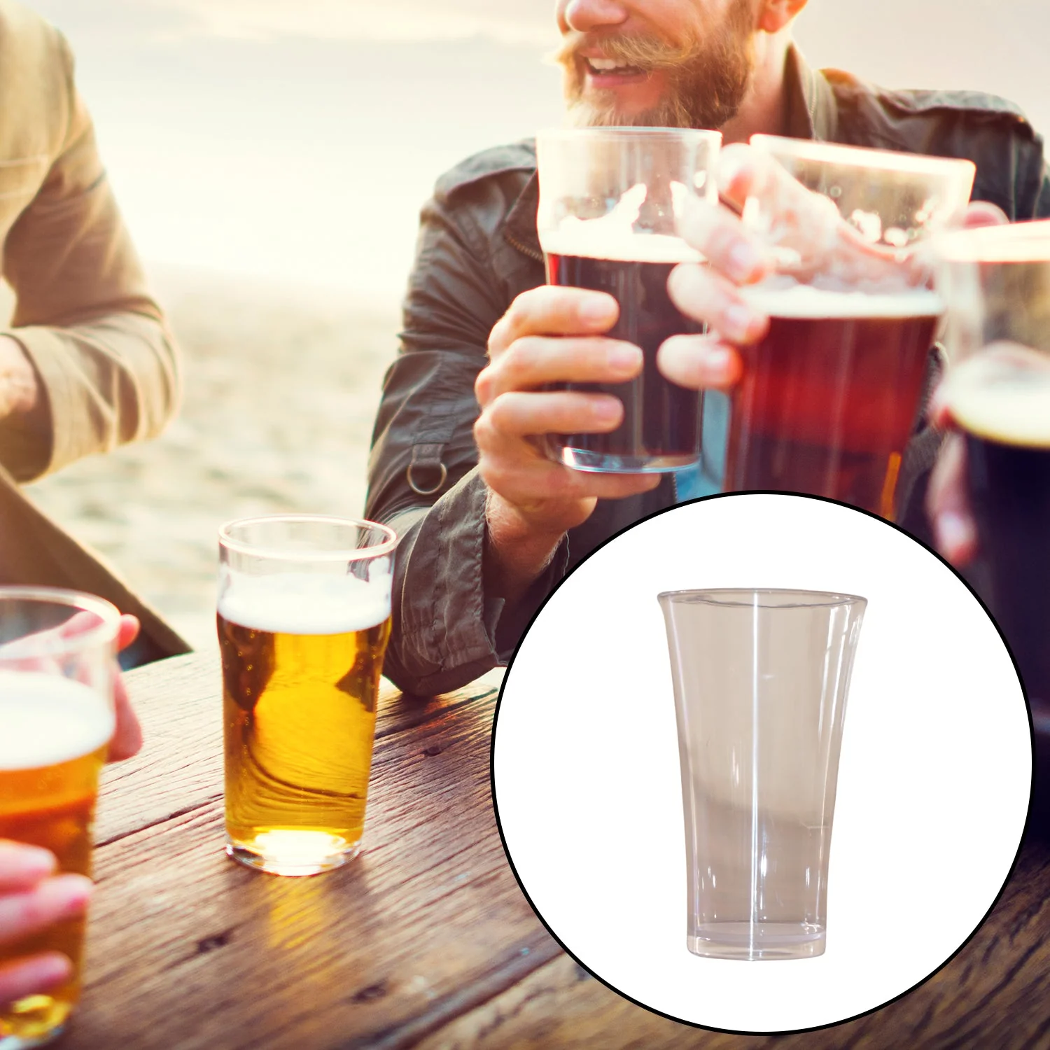 Transparent Plastic Drinking Glasses – Durable Set of 6 | Serve Stellar - Image 3