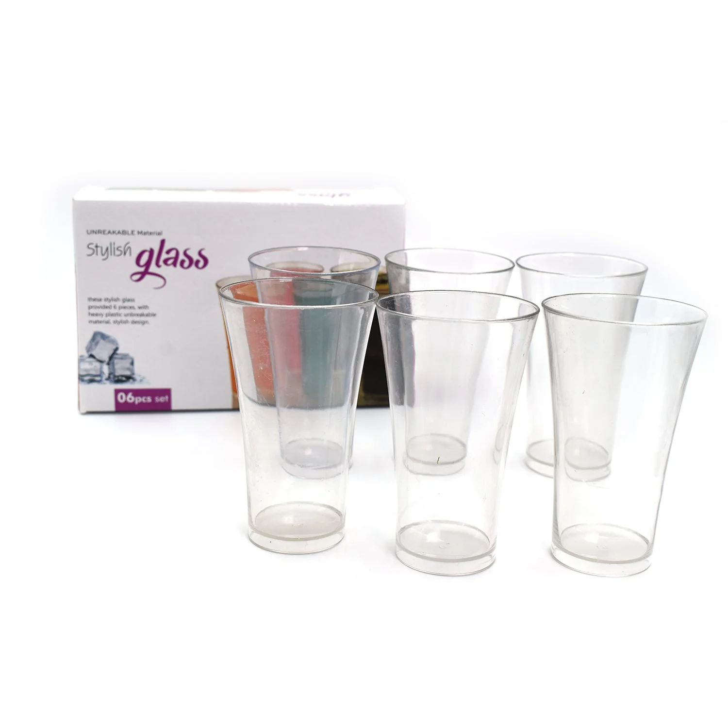 Transparent Plastic Drinking Glasses – Durable Set of 6 | Serve Stellar - Image 9