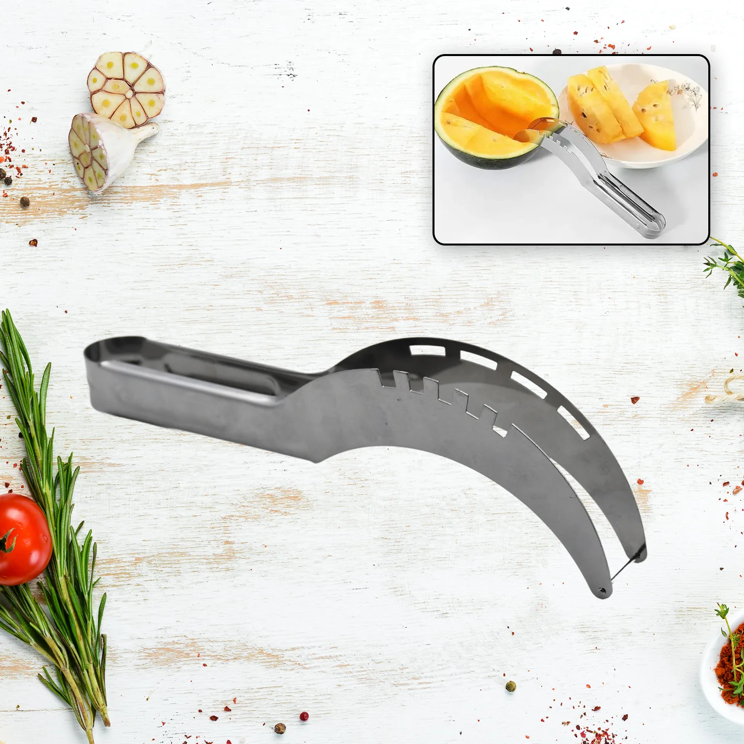 Watermelon Slicer – Stainless Steel Melon Corer & Knife | Quickslice - Image 7