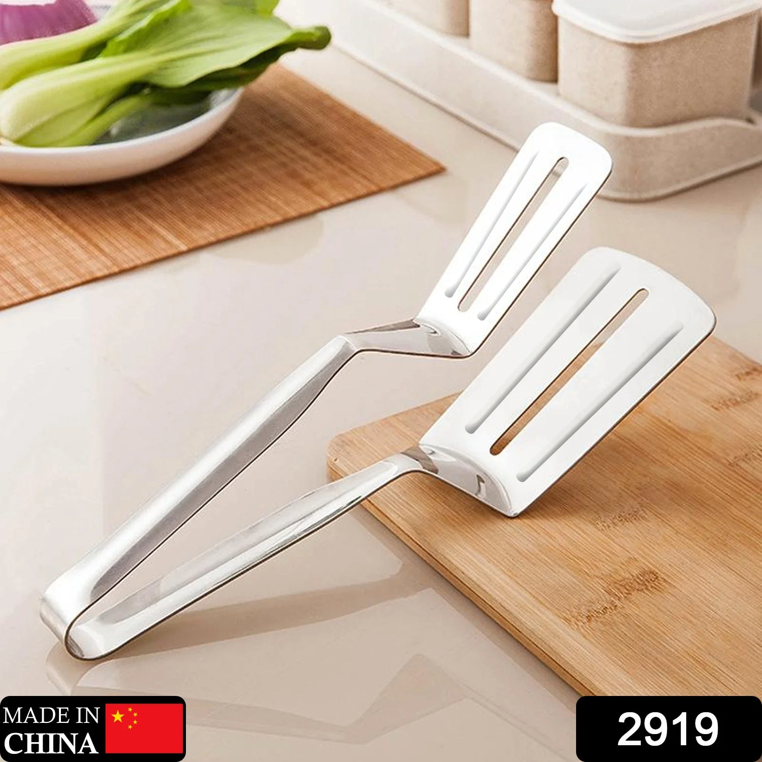 Stainless Steel Cooking Tongs – Multifunction | Indo Glow - Image 2
