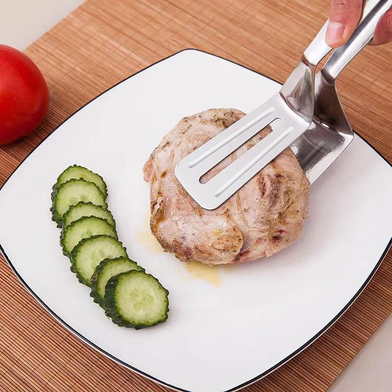 Stainless Steel Cooking Tongs – Multifunction | Indo Glow - Image 3