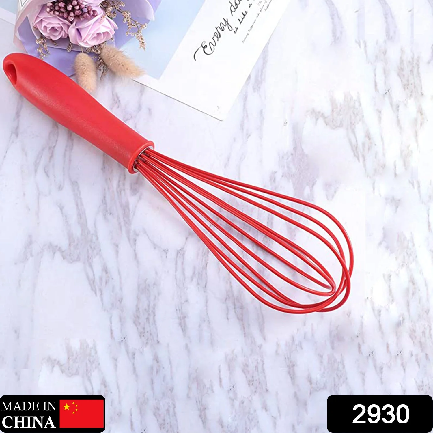 Manual Whisk Mixer – Silicone Egg Beater for Baking | Quickslice - Image 2