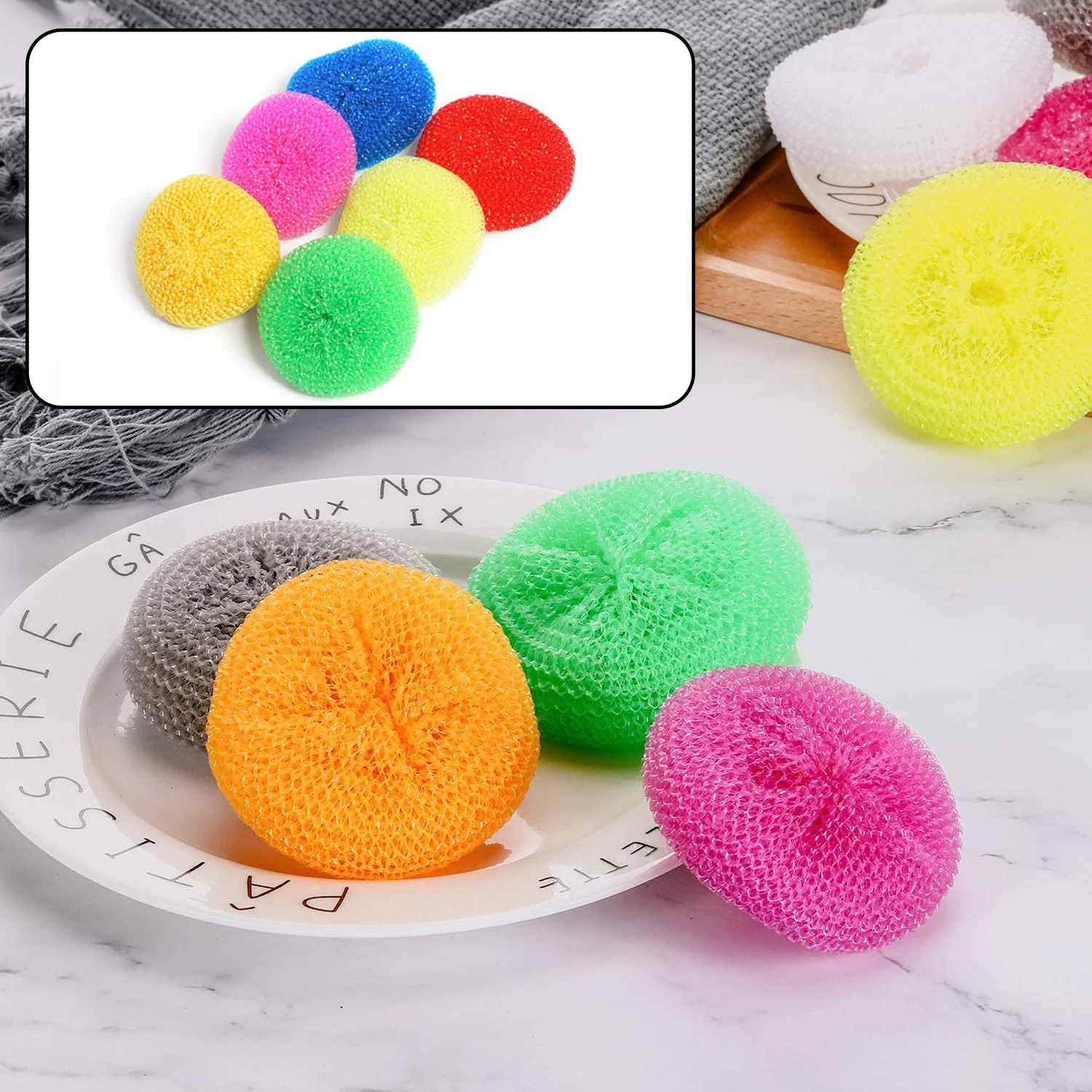 Nylon Scrubber Set – Non-Scratch Kitchen Cleaning | Velvet Wipe - Image 7