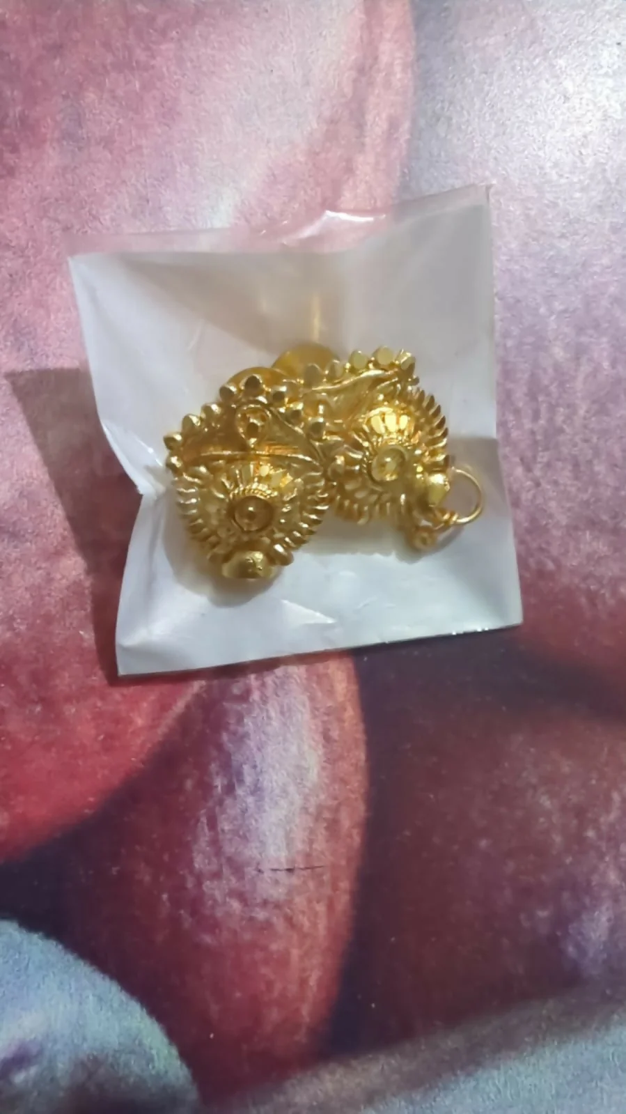Golden Jhumka Earrings – Lightweight Traditional Jewellery for Women - Image 5