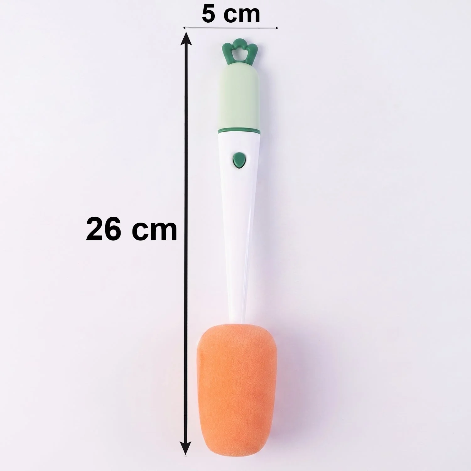 3 in 1 Carrot Bottle Cleaning Brush – Multipurpose Water Bottle Scrubber - Image 6