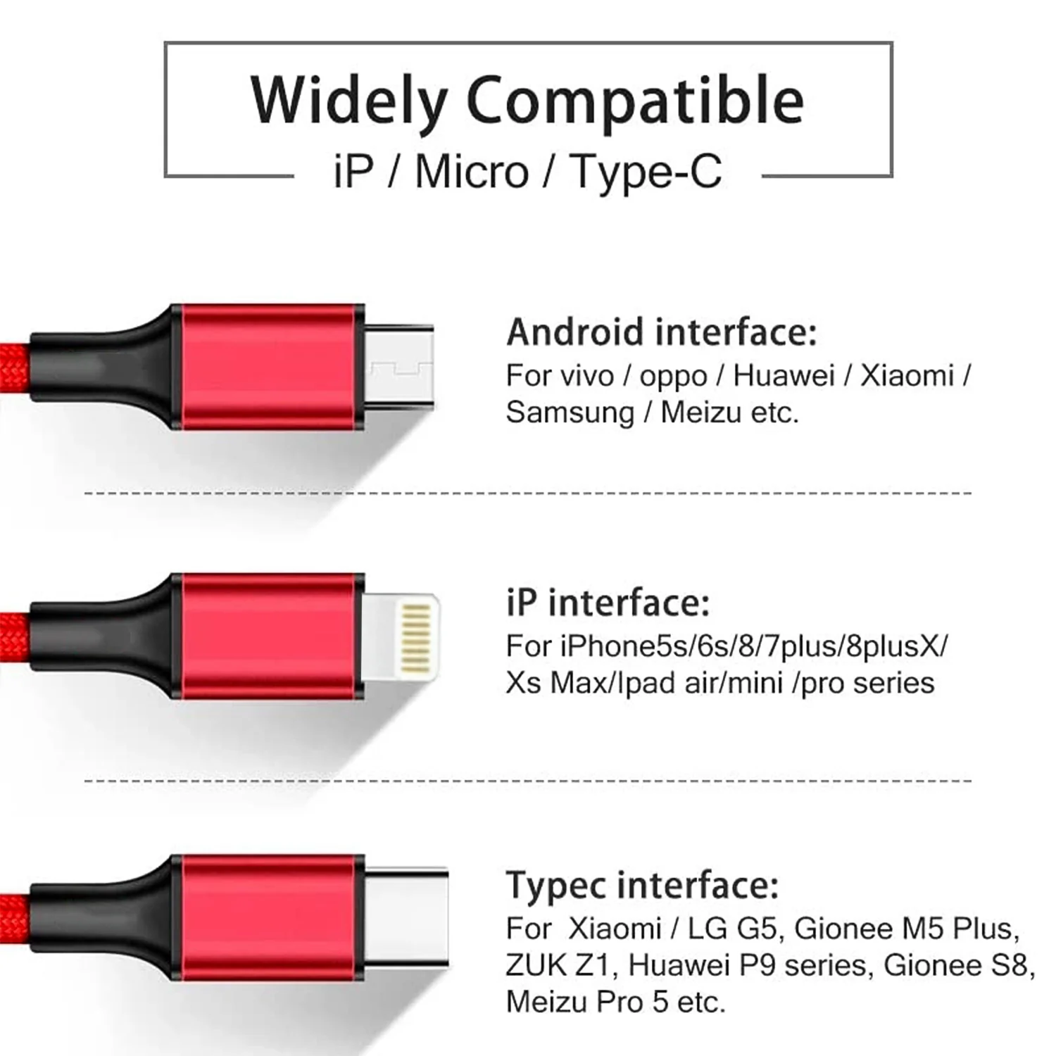 3-in-1 Multi Charging Cable – Durable Braided Universal Charger - Image 7