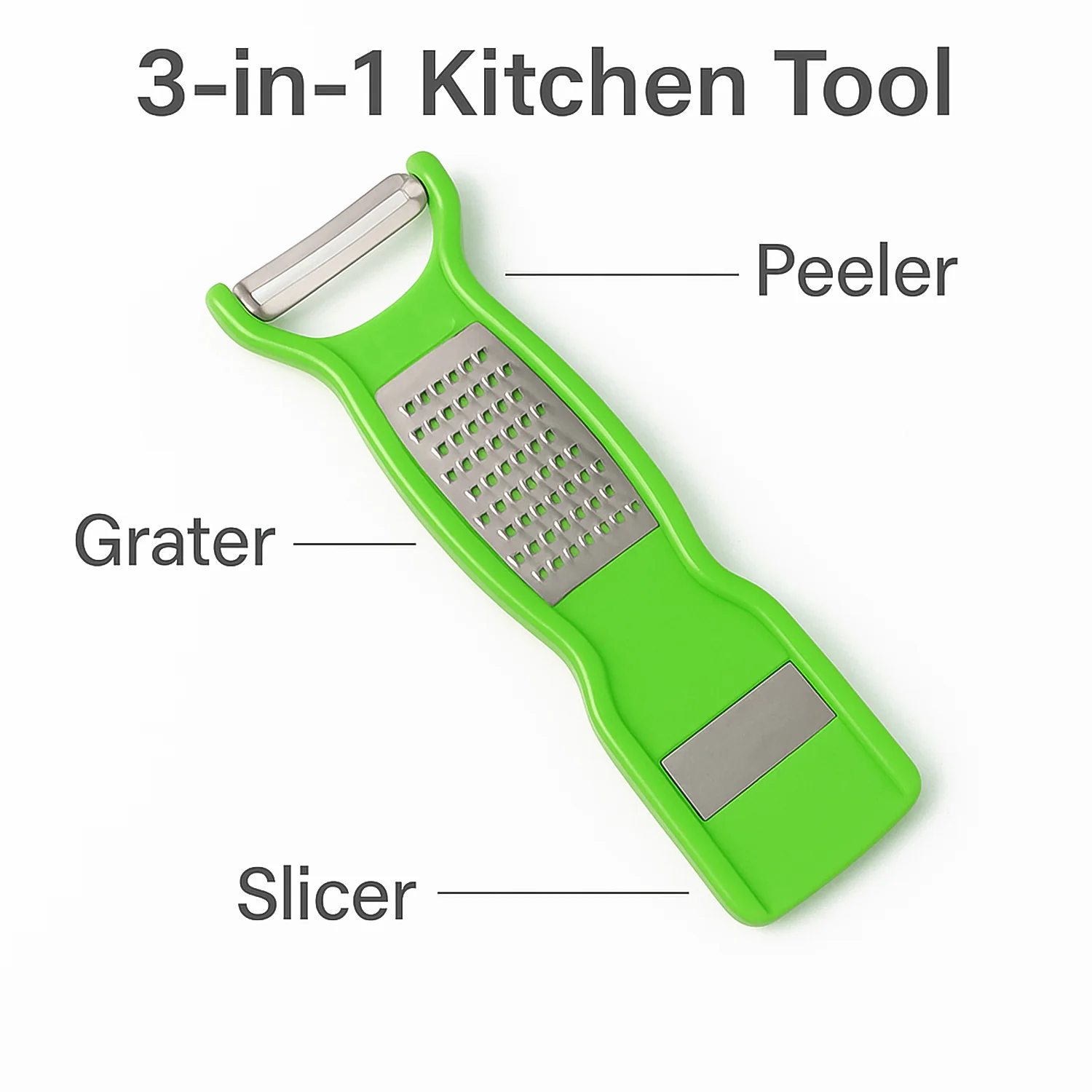 Vegetable Peeler – 3-in-1 Stainless Steel Multi-Functional Tool - Image 7