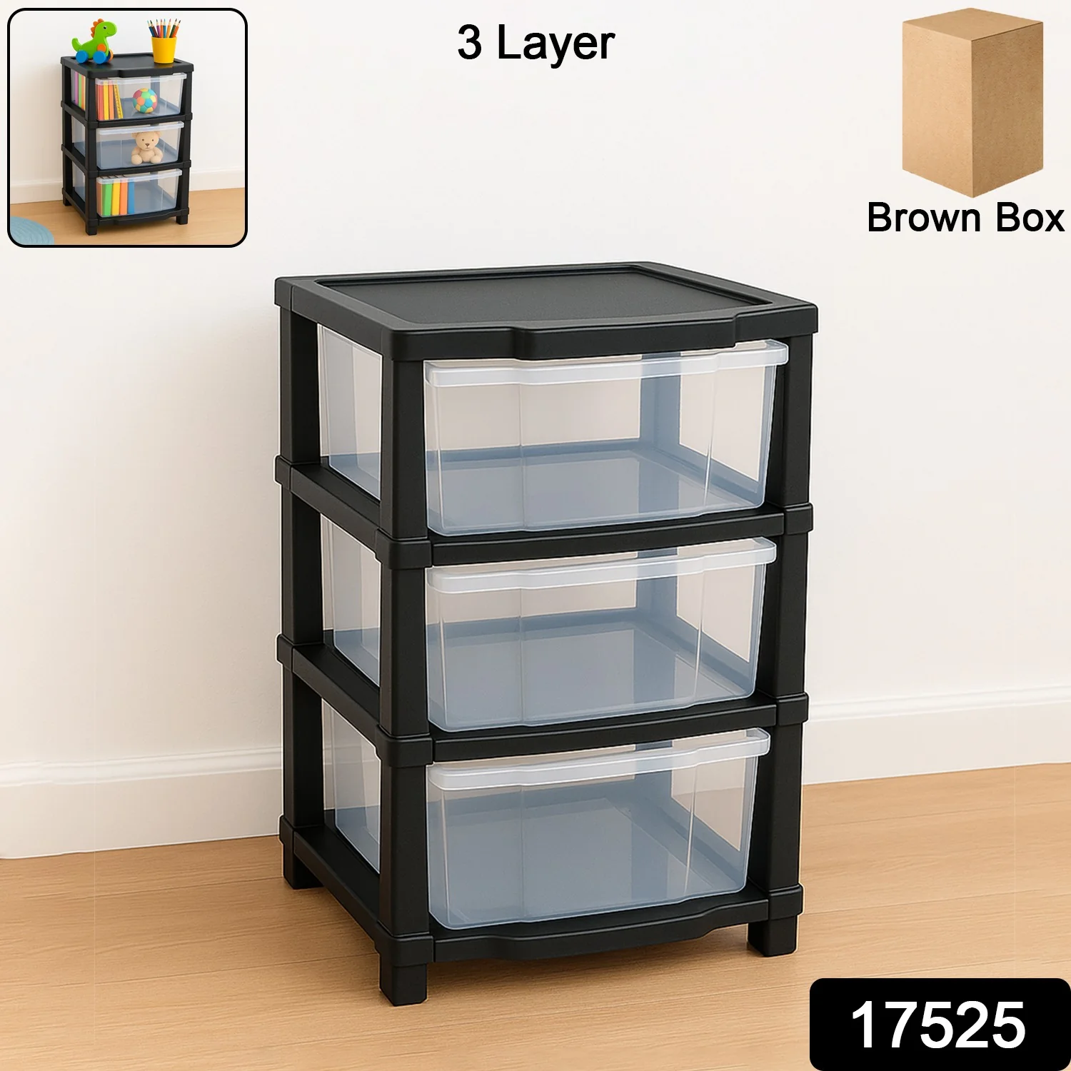 Transparent 3-Layer Drawer Organizer – Smooth Pull-Out Storage - Image 2