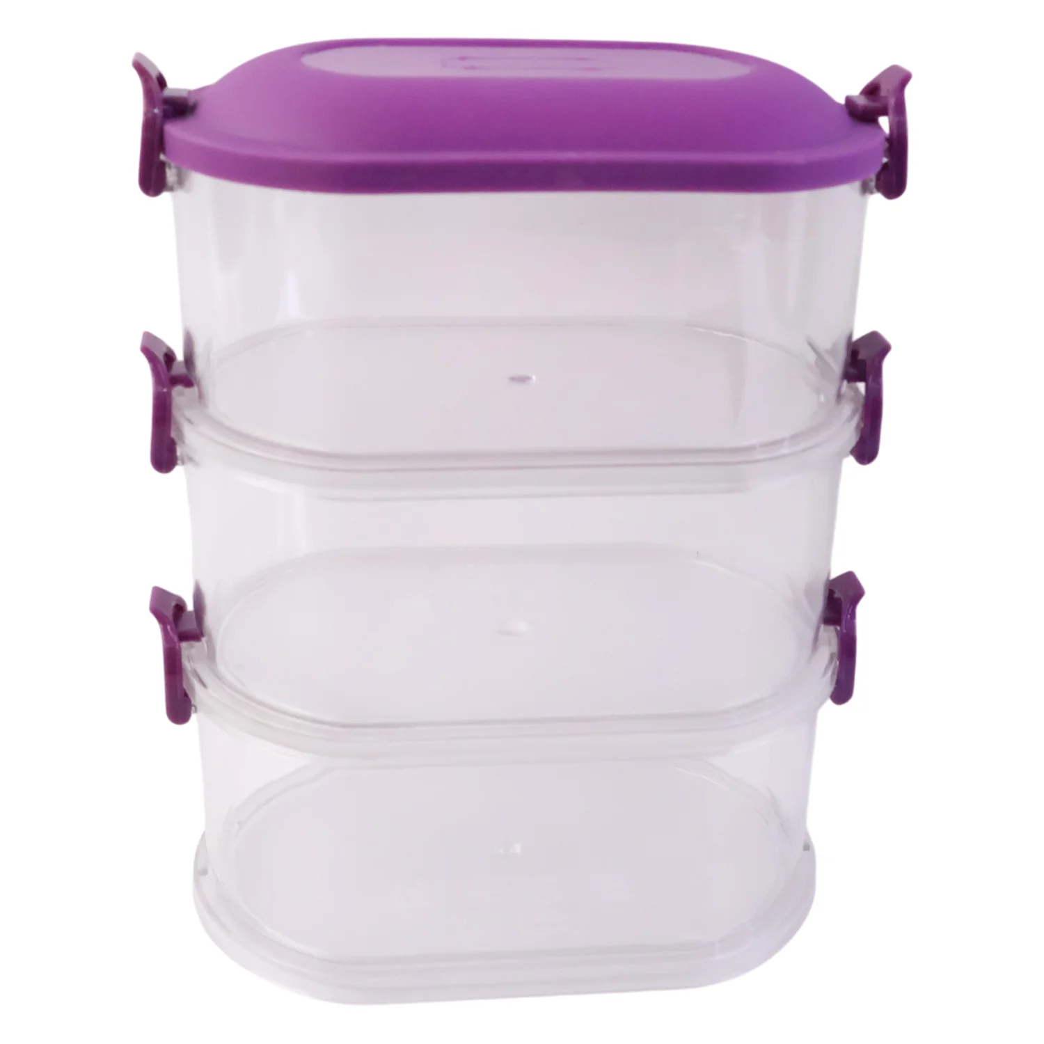 Airtight 3-Layer Stackable Food Storage Containers – Freshness & Space Saving - Image 5