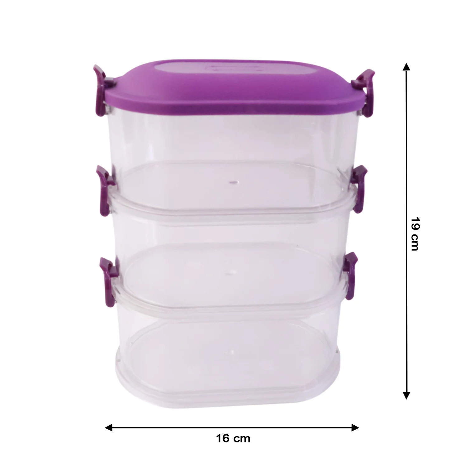 Airtight 3-Layer Stackable Food Storage Containers – Freshness & Space Saving - Image 6