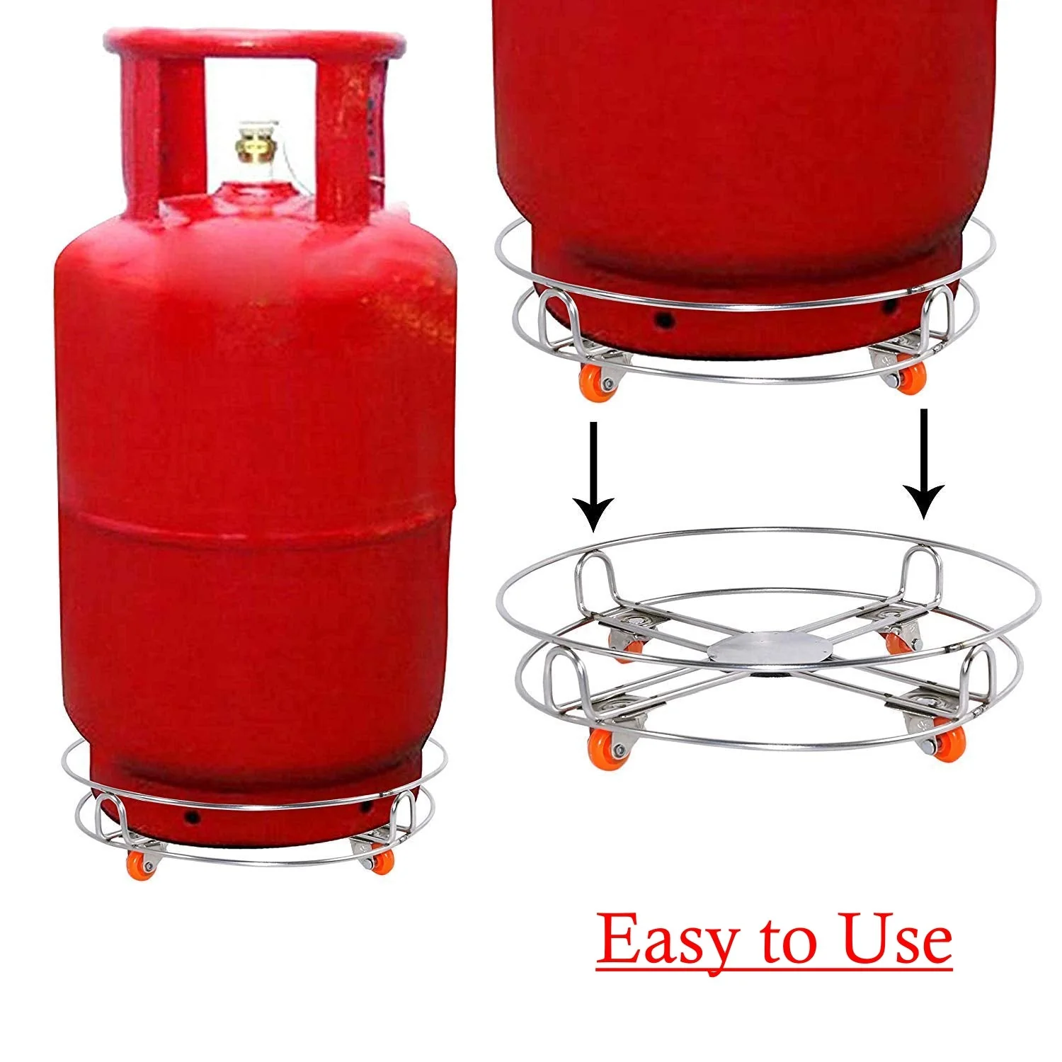 Gas Cylinder Trolley – Stainless Steel with Wheels | Gambit - Image 6