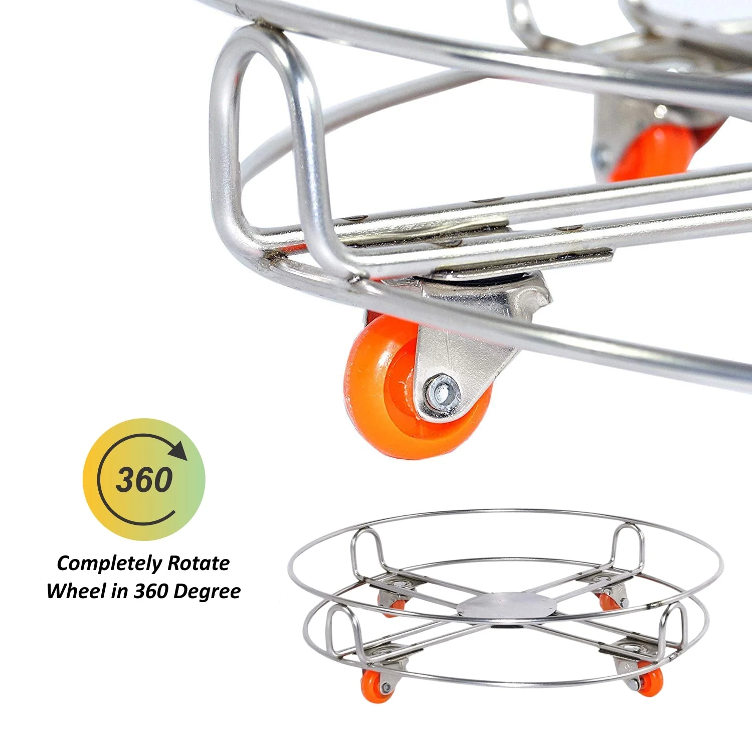 Gas Cylinder Trolley – Stainless Steel with Wheels | Gambit - Image 7