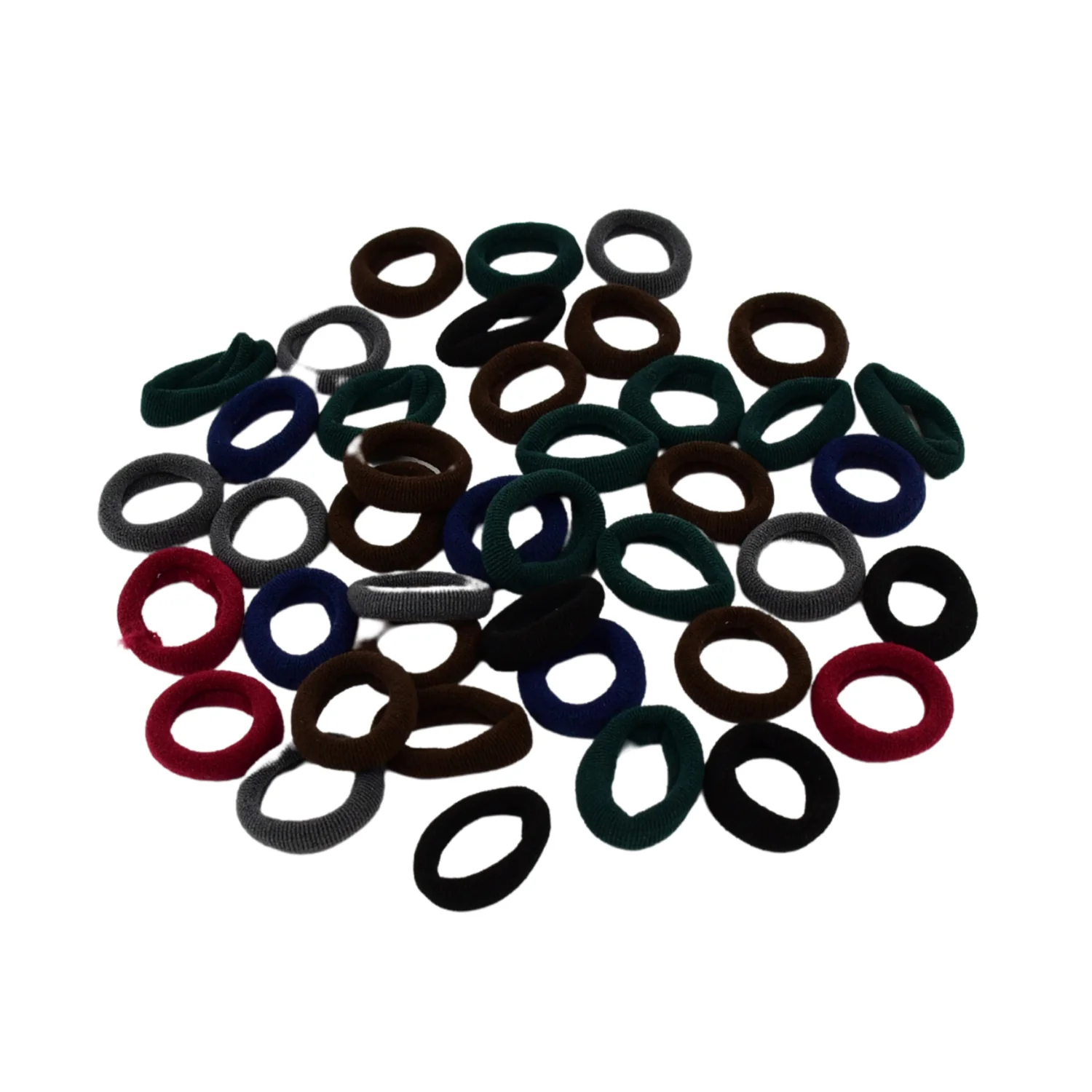 Multicolor Ponytail Rubber Bands – 50 Pcs, Damage-Free | Calm & Curl - Image 5
