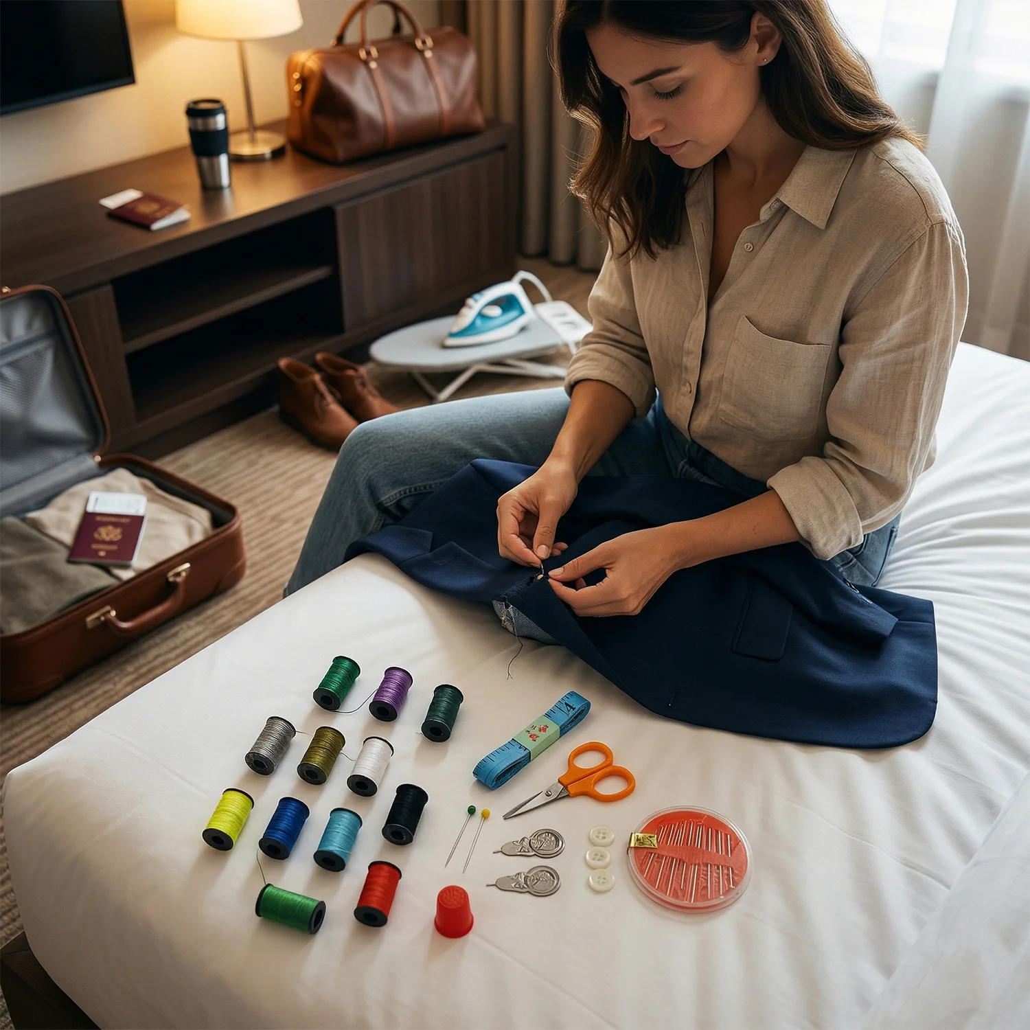 Mini Sewing Kit – 33 Pc Portable Stitching Set | FreshAura Homeware - Image 3
