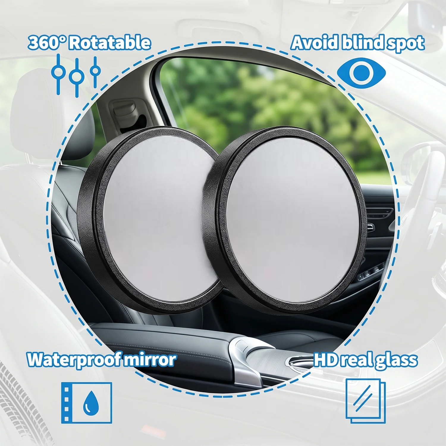 360° Adjustable Blind Spot Mirror – Wide-Angle Rear View Enhancement - Image 7