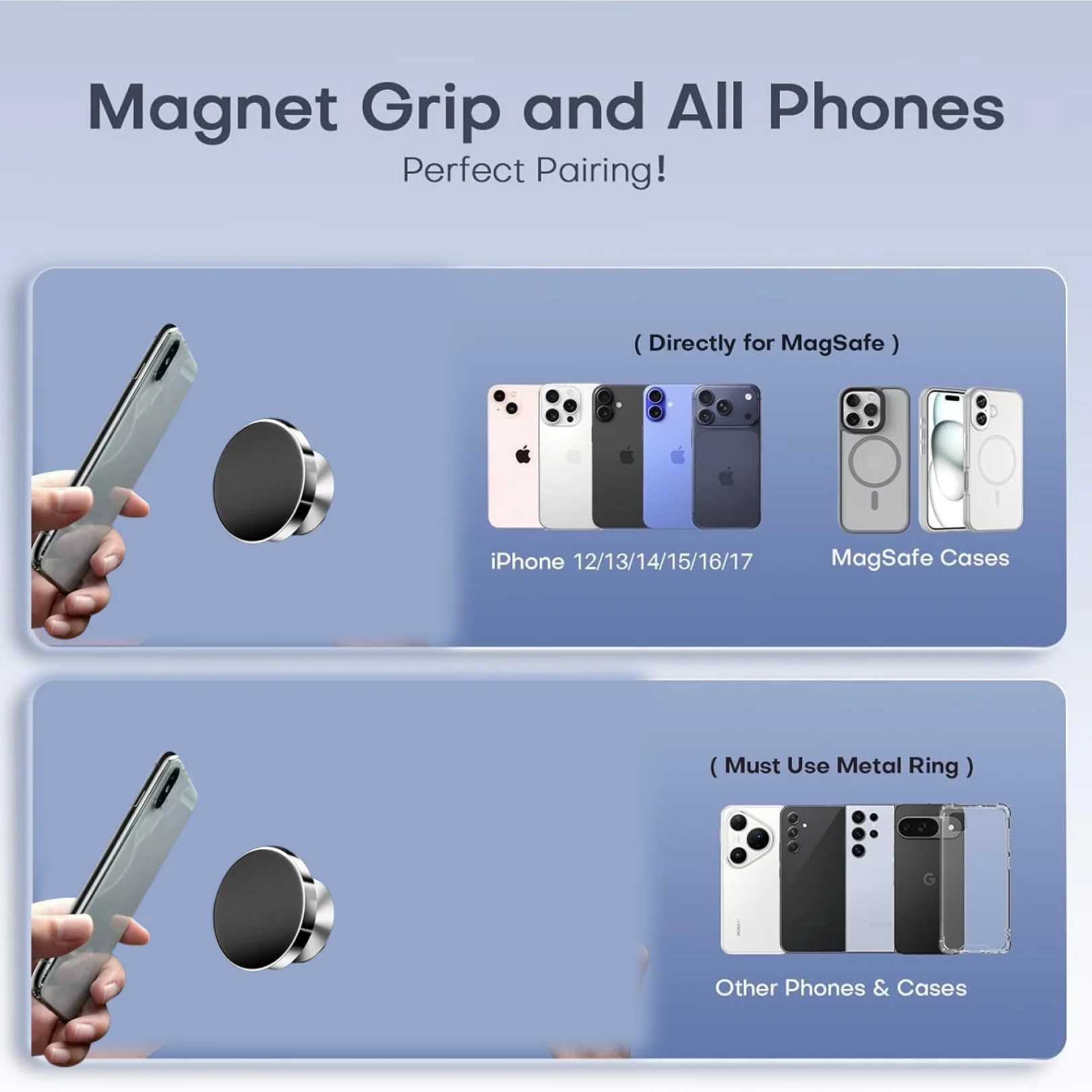 Magnetic Phone Holder Stand – 360° Rotating Secure Grip - Image 4
