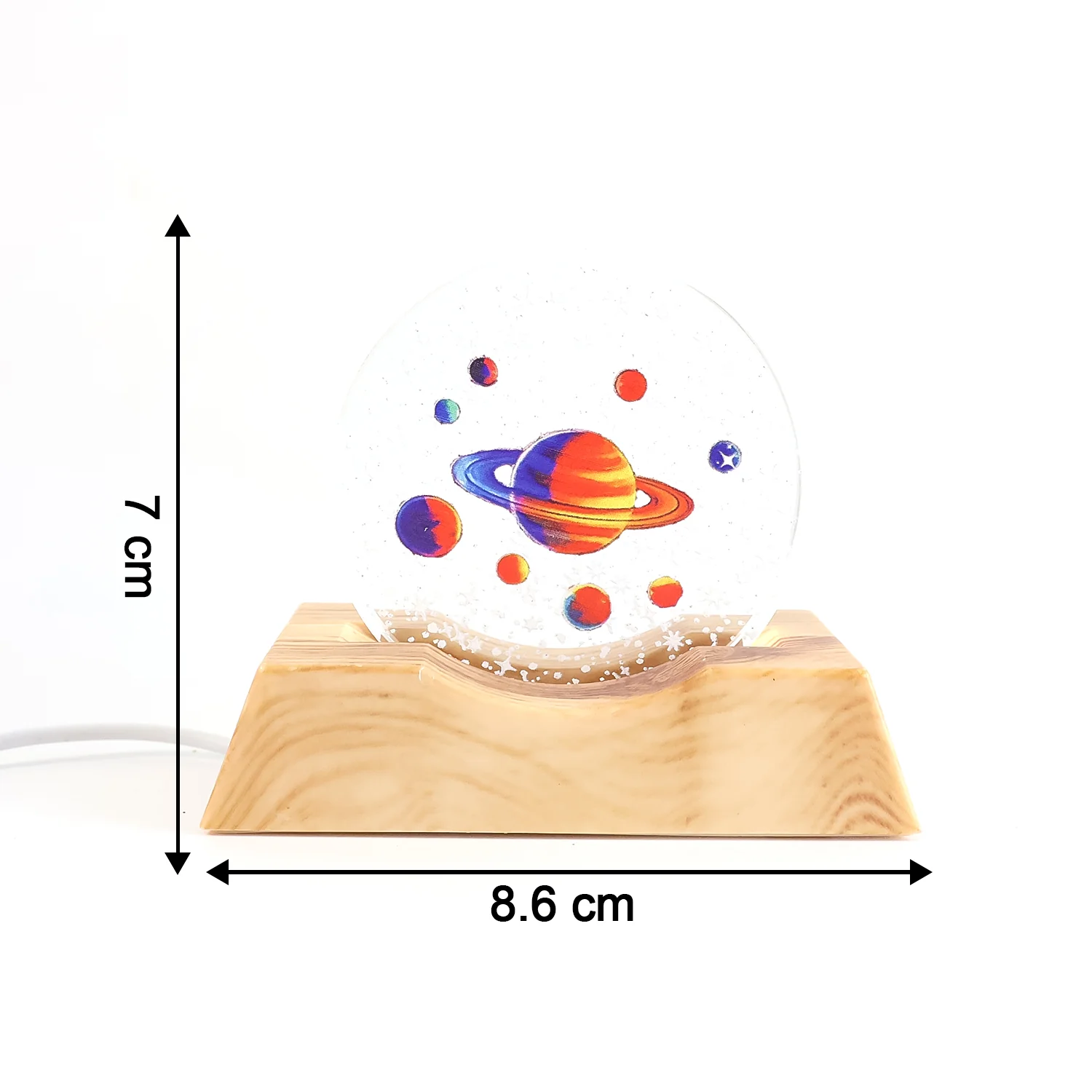 3D Visualization Lamp – LED Night Light with Planet Design - Image 4
