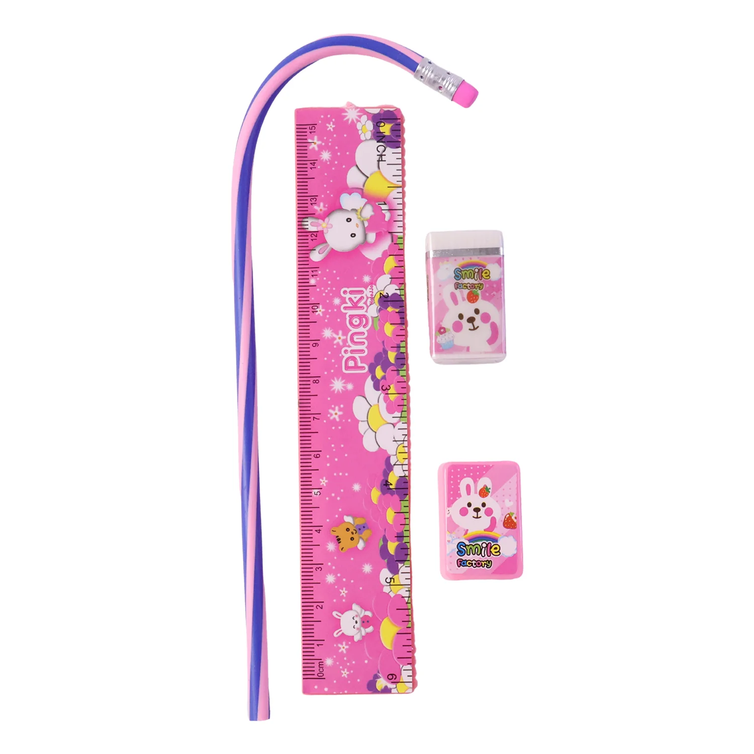 Pink Kids Stationery Set – 4-in-1 School Essentials - Image 4