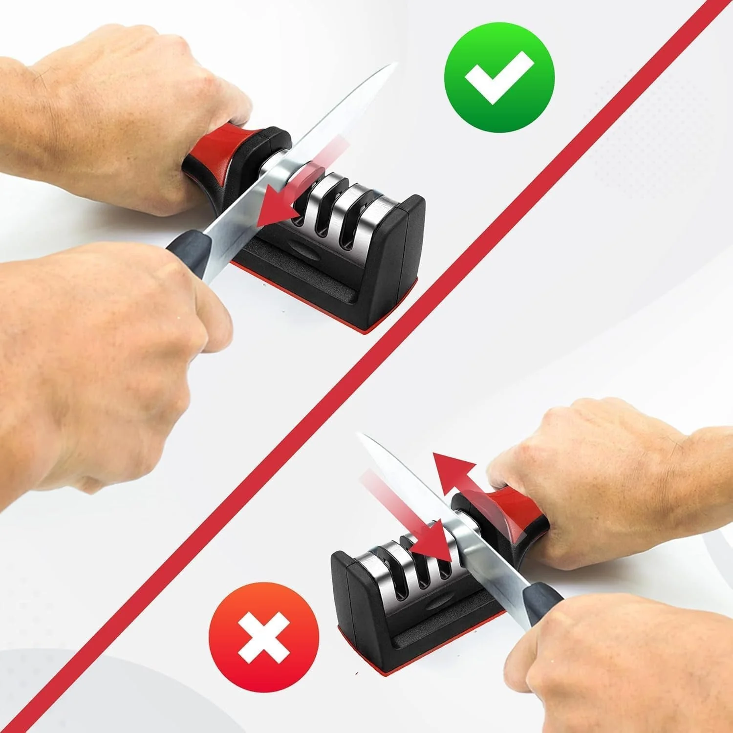 Manual Knife Sharpener – 4-Stage for Precise Blades and Scissors - Image 4
