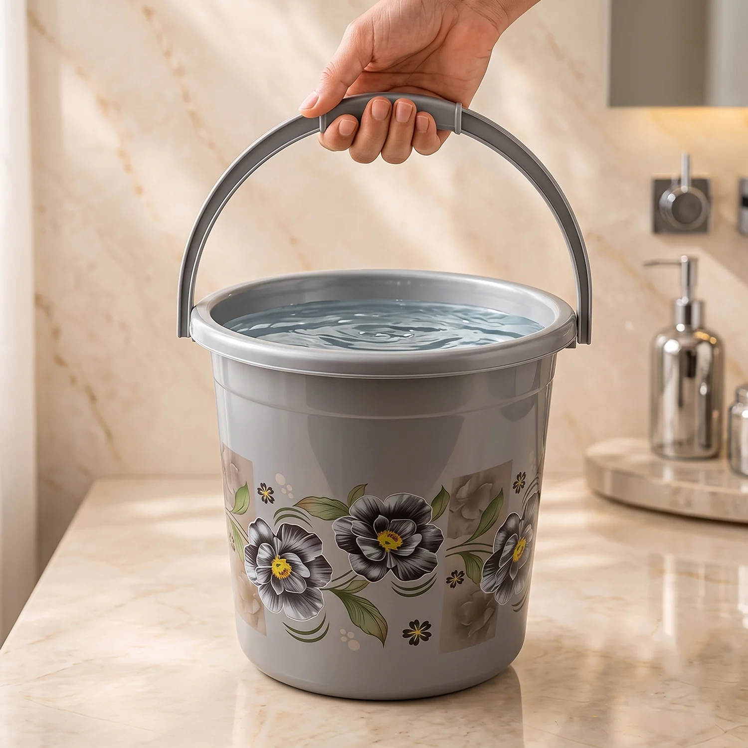 7-Piece Bathroom Set – Durable Plastic Organiser | VelvetBubbles - Image 4
