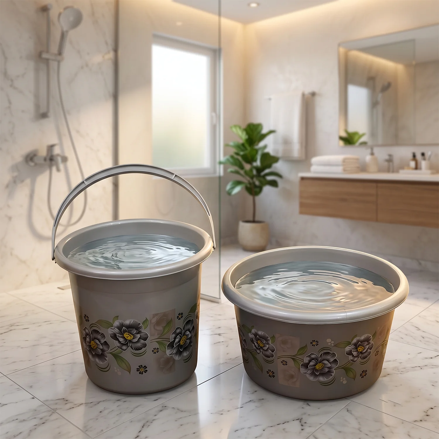 7-Piece Bathroom Set – Durable Plastic Organiser | VelvetBubbles - Image 7