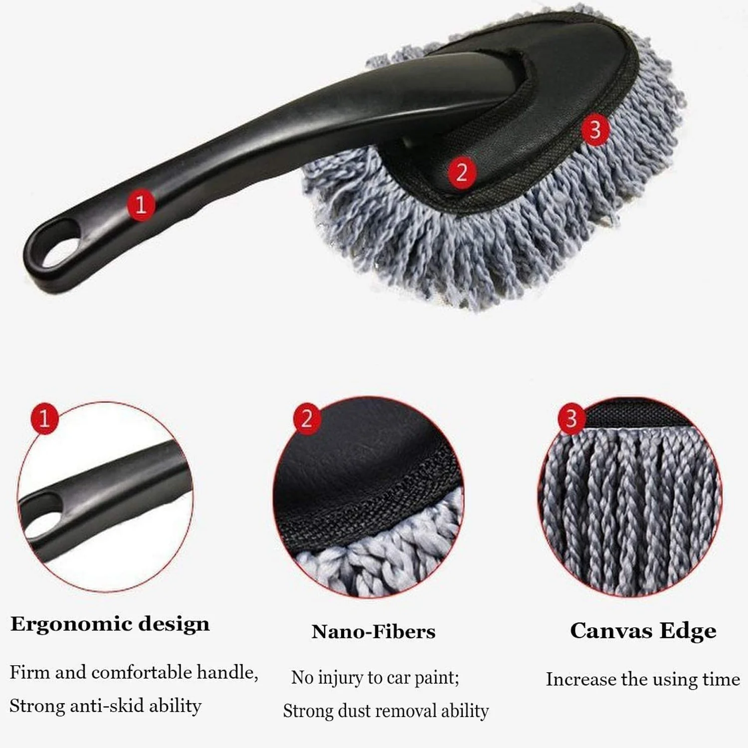 Microfiber Car Wash Brush – Streak-Free Cleaning | Velvet Wipe - Image 5