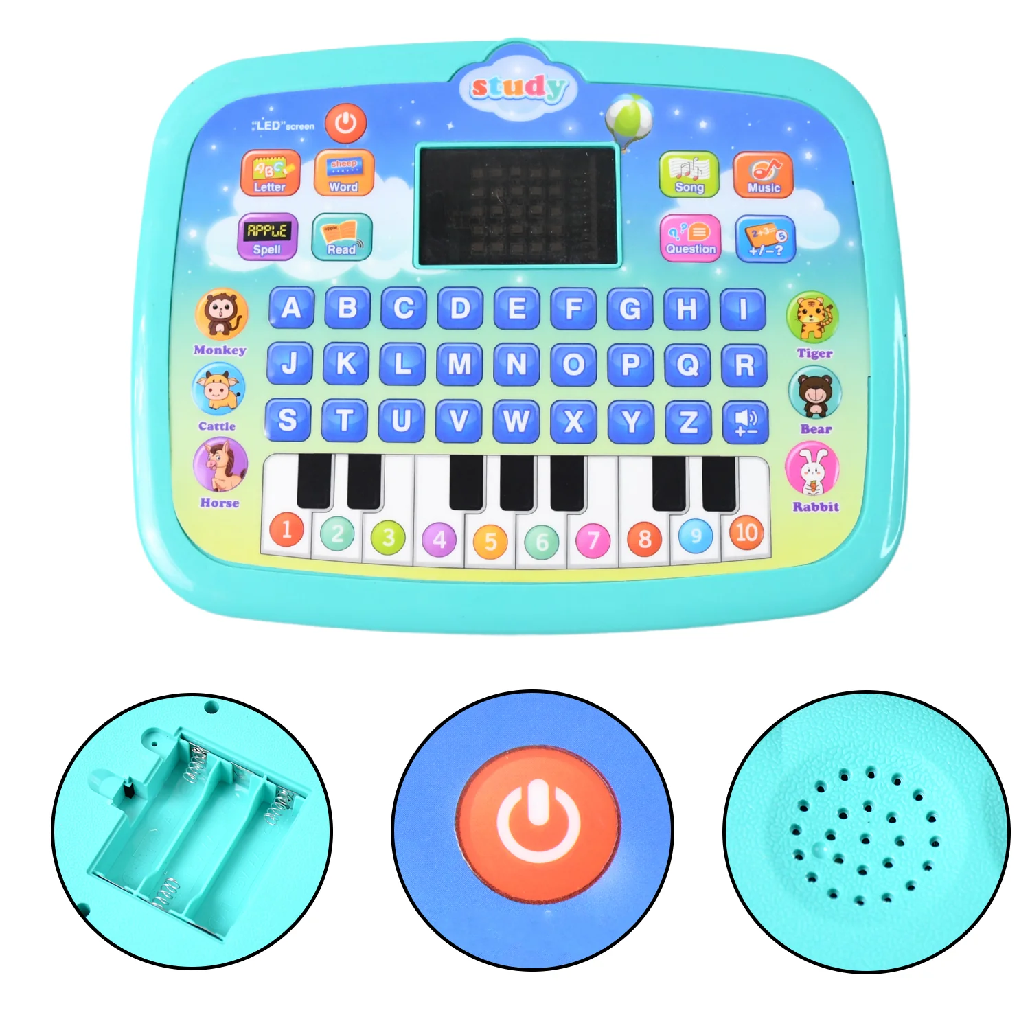 Educational Piano Laptop Toy – Interactive Learning with LED Music - Image 3